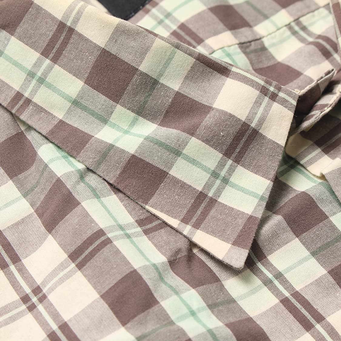  STUSSY "Beige Check Half Shirts" 상품이미지5