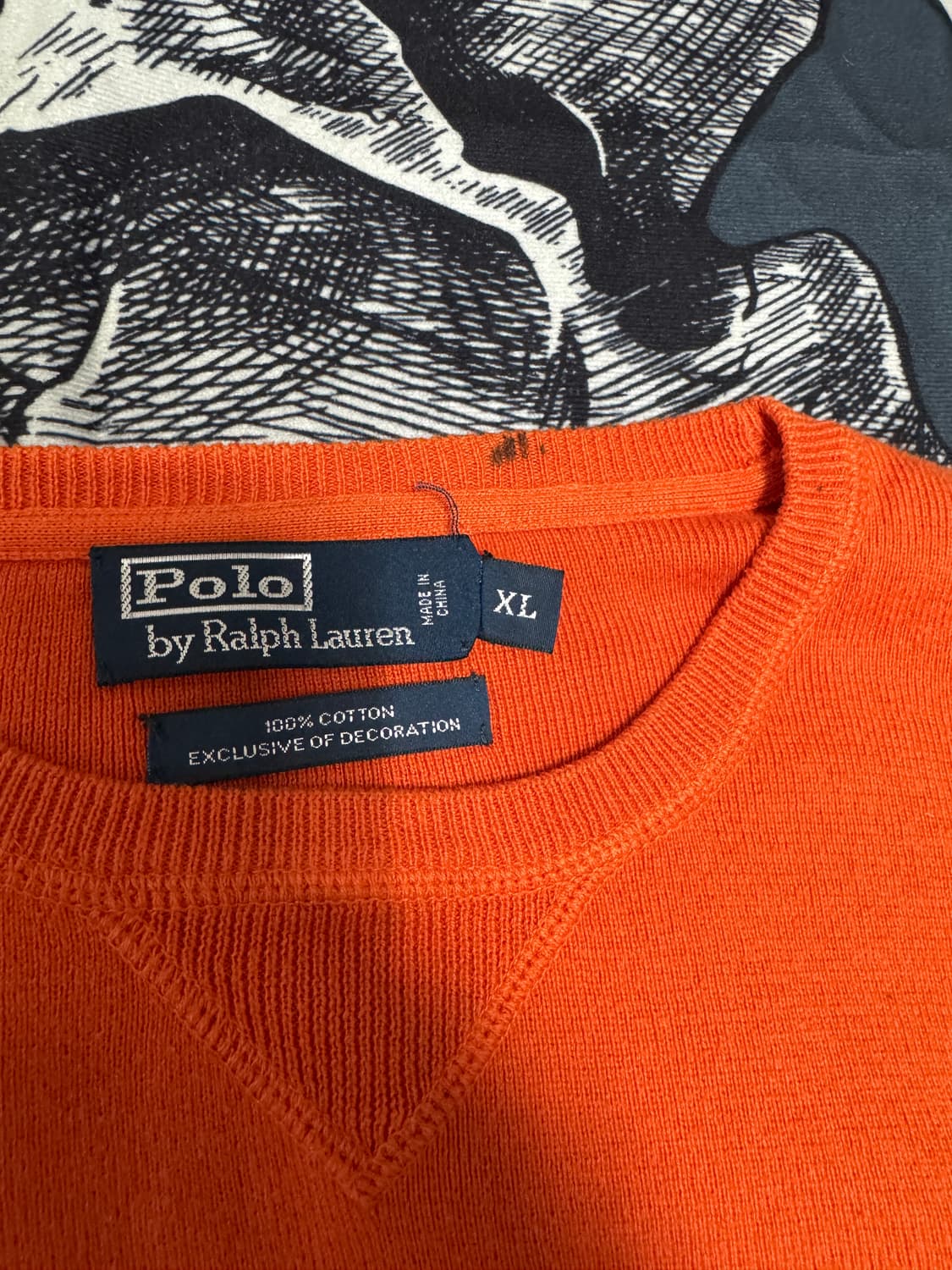 폴로 주황 니트 XL사이즈 상품이미지3