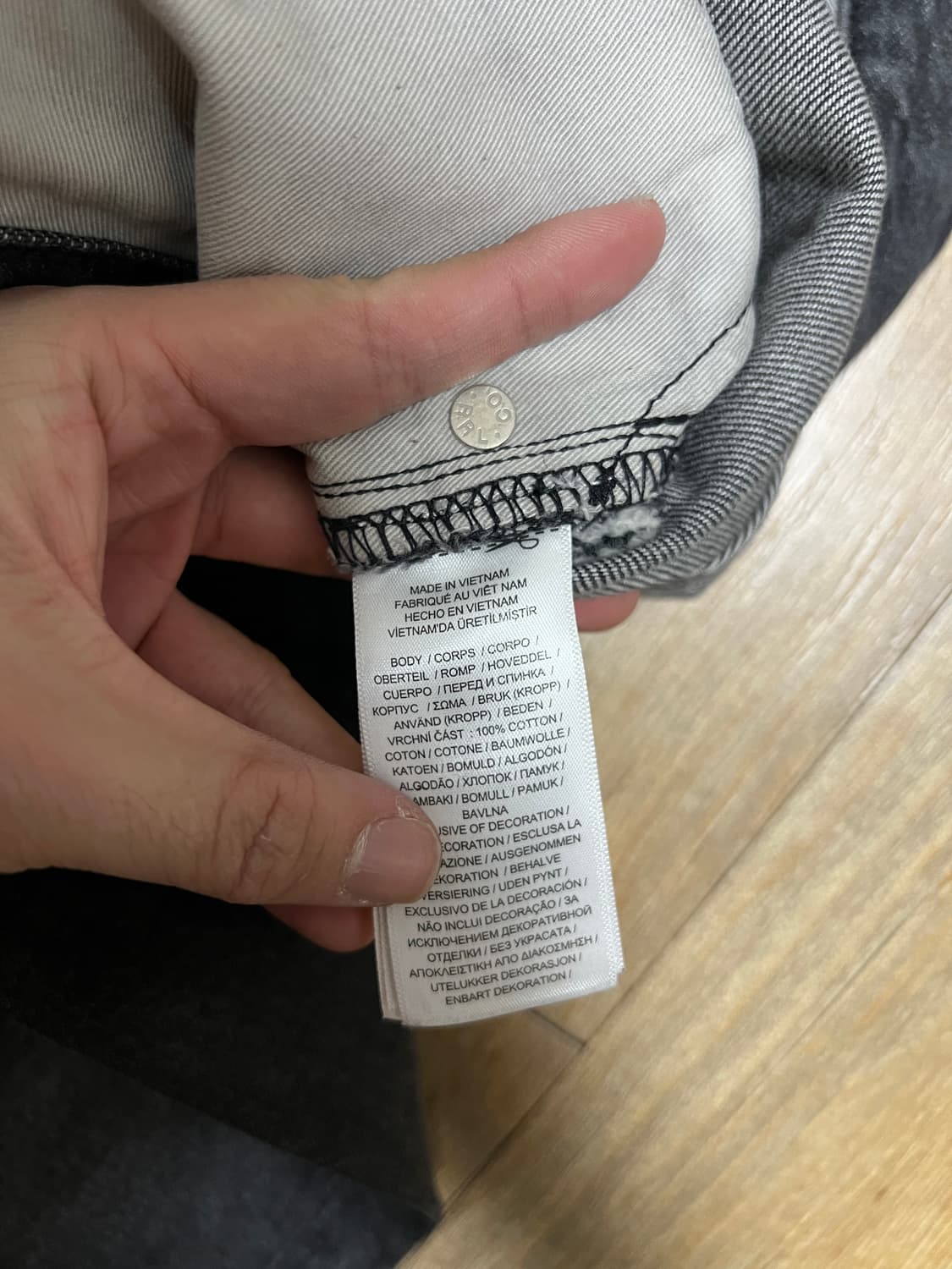 택포28) RRL 더블알엘 스트레이트 핏 진 더스티 블랙 29x30 상품이미지4