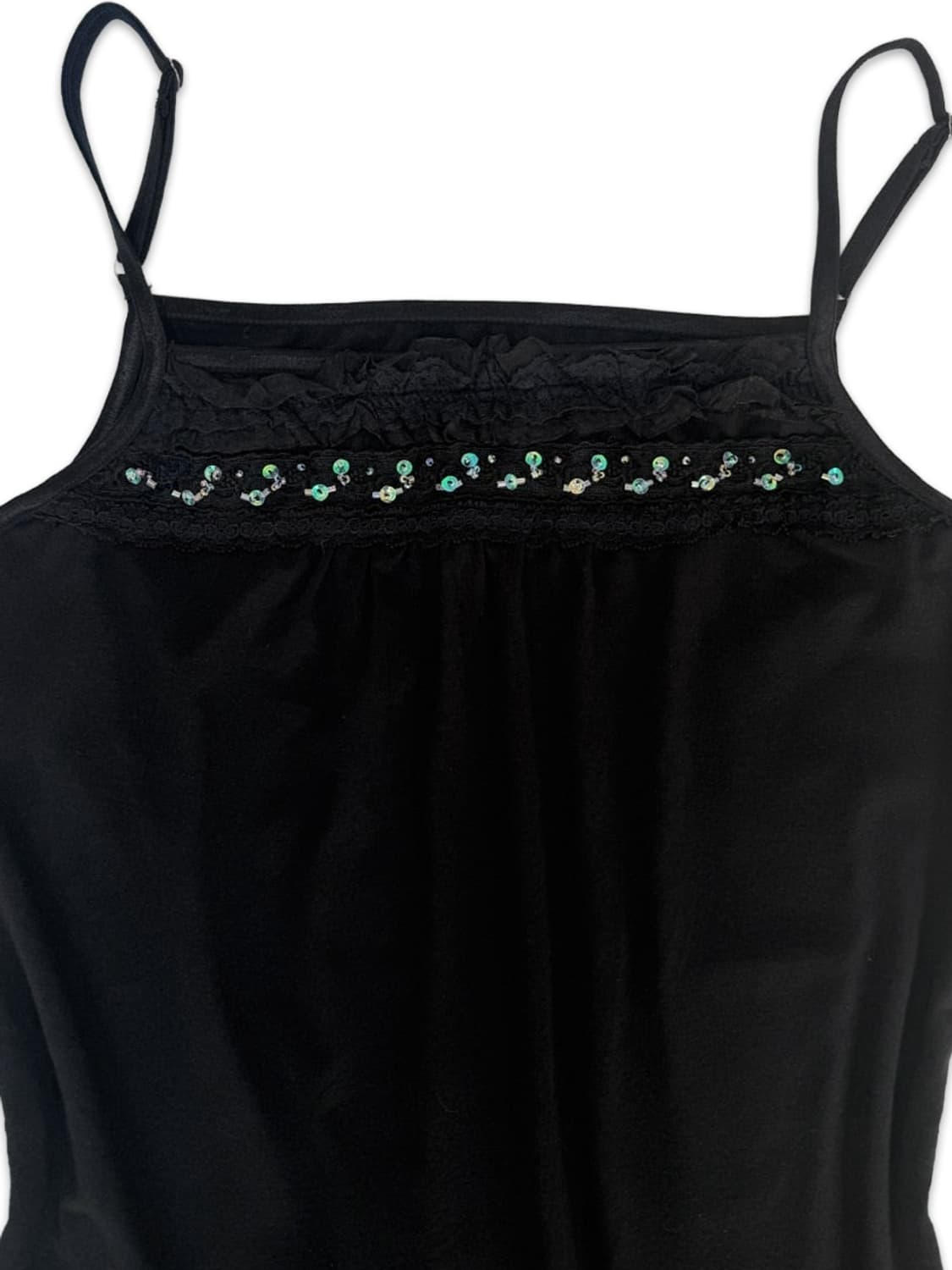 빈티지 블랙 프릴 슬리브리스 상품이미지3