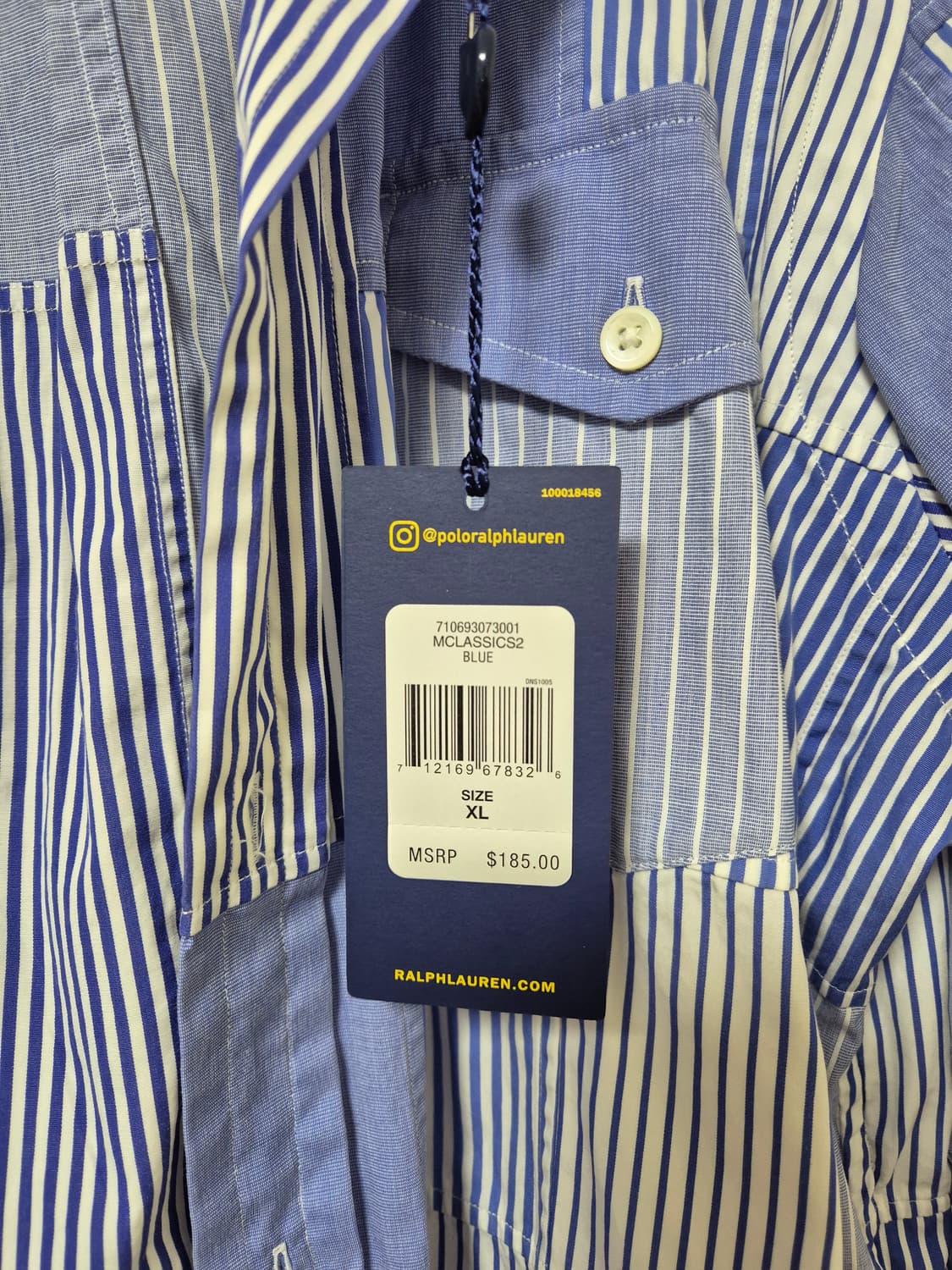 폴로 랄프로렌 패치워크 셔츠 XL 상품이미지2