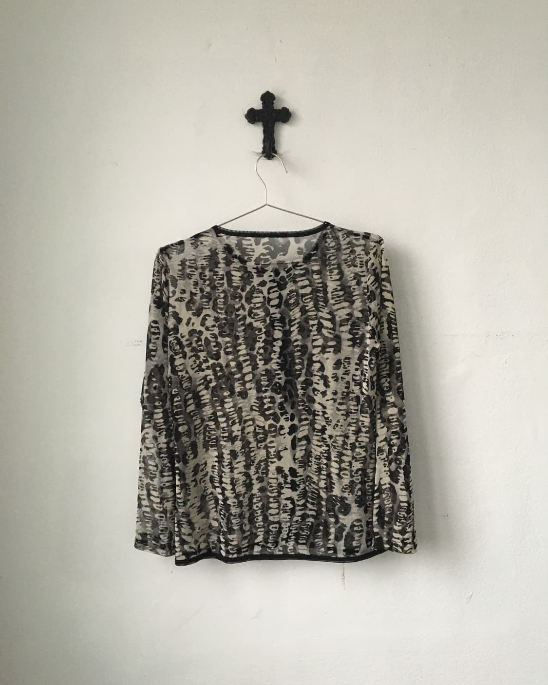 Pattern Mesh cardigan 상품이미지2