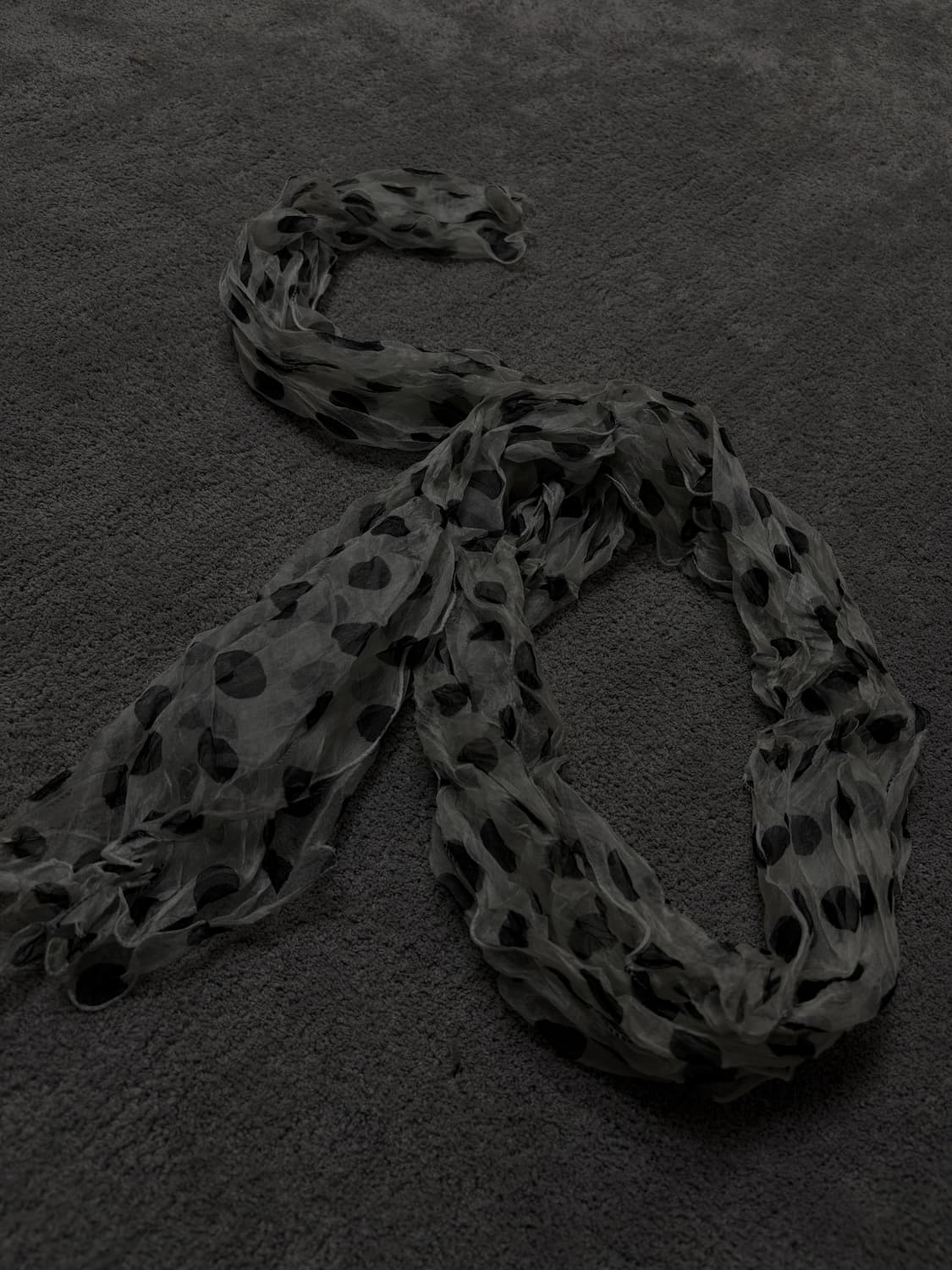 Vintage v-kei punk mood dot scarfo 상품이미지2