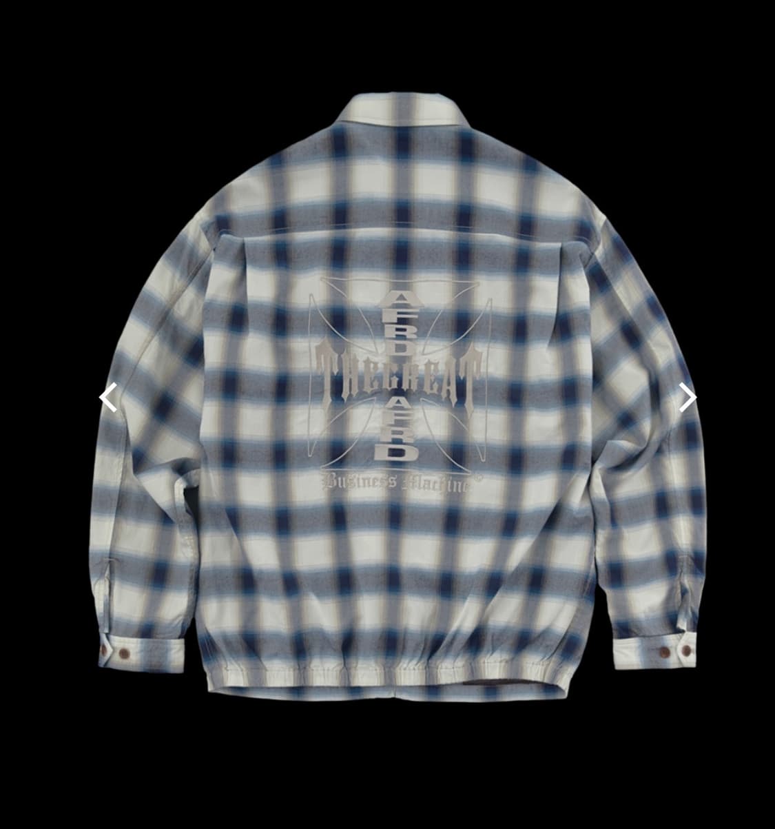(M) 헤리티지플로스 알프레드 아이언크로스 체크 셔츠 자켓 블루 상품이미지2