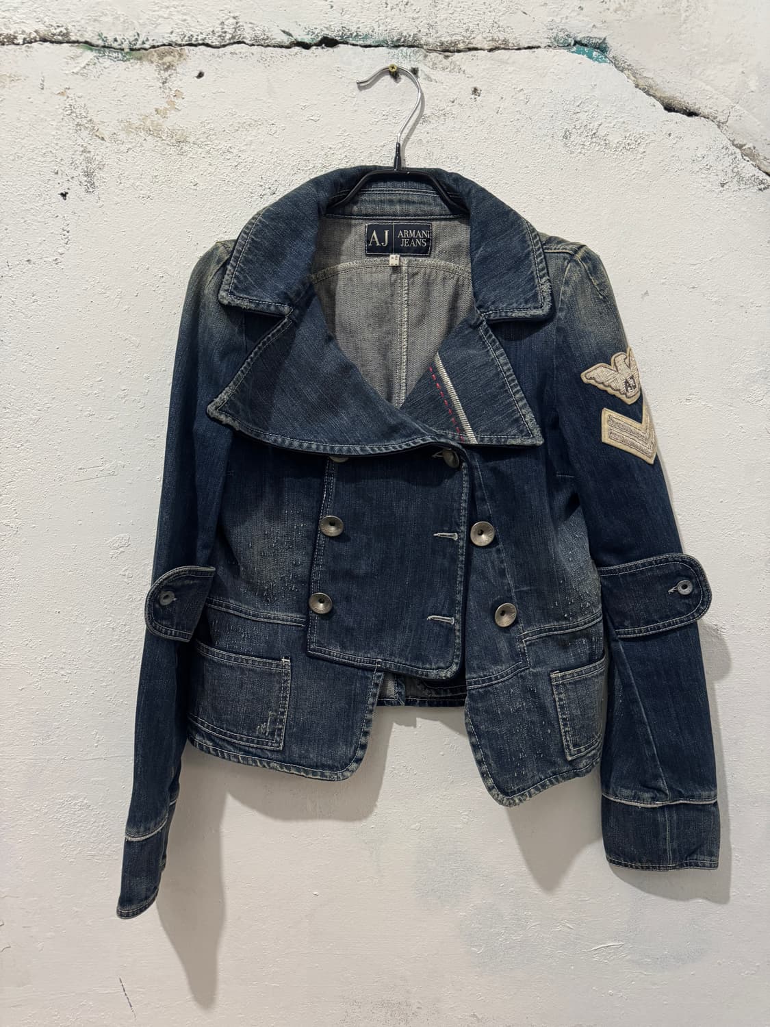 아르마니 진스 패치 데님 자켓 상품이미지1