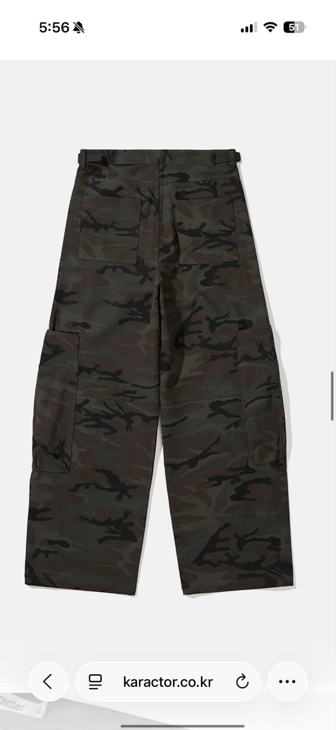 카락터 Lumping cargo pants / Camo 상품이미지2