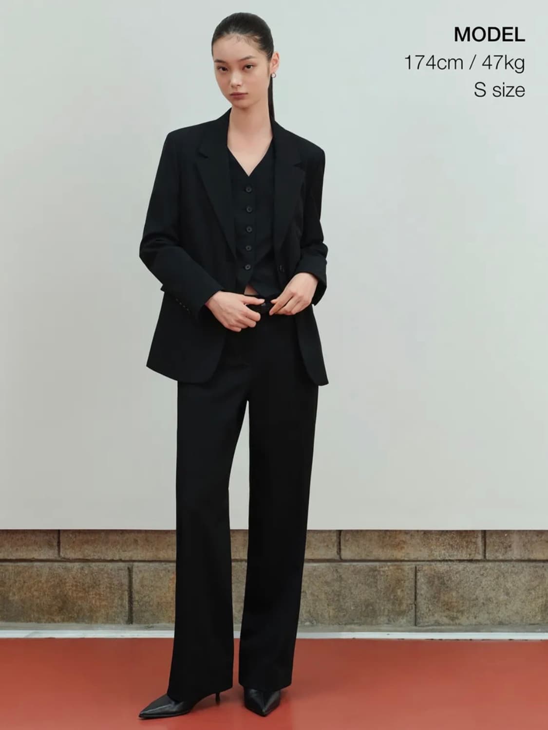 무신사 스탠다드 | 우먼즈 베이식 블레이저 블랙 S 상품이미지4