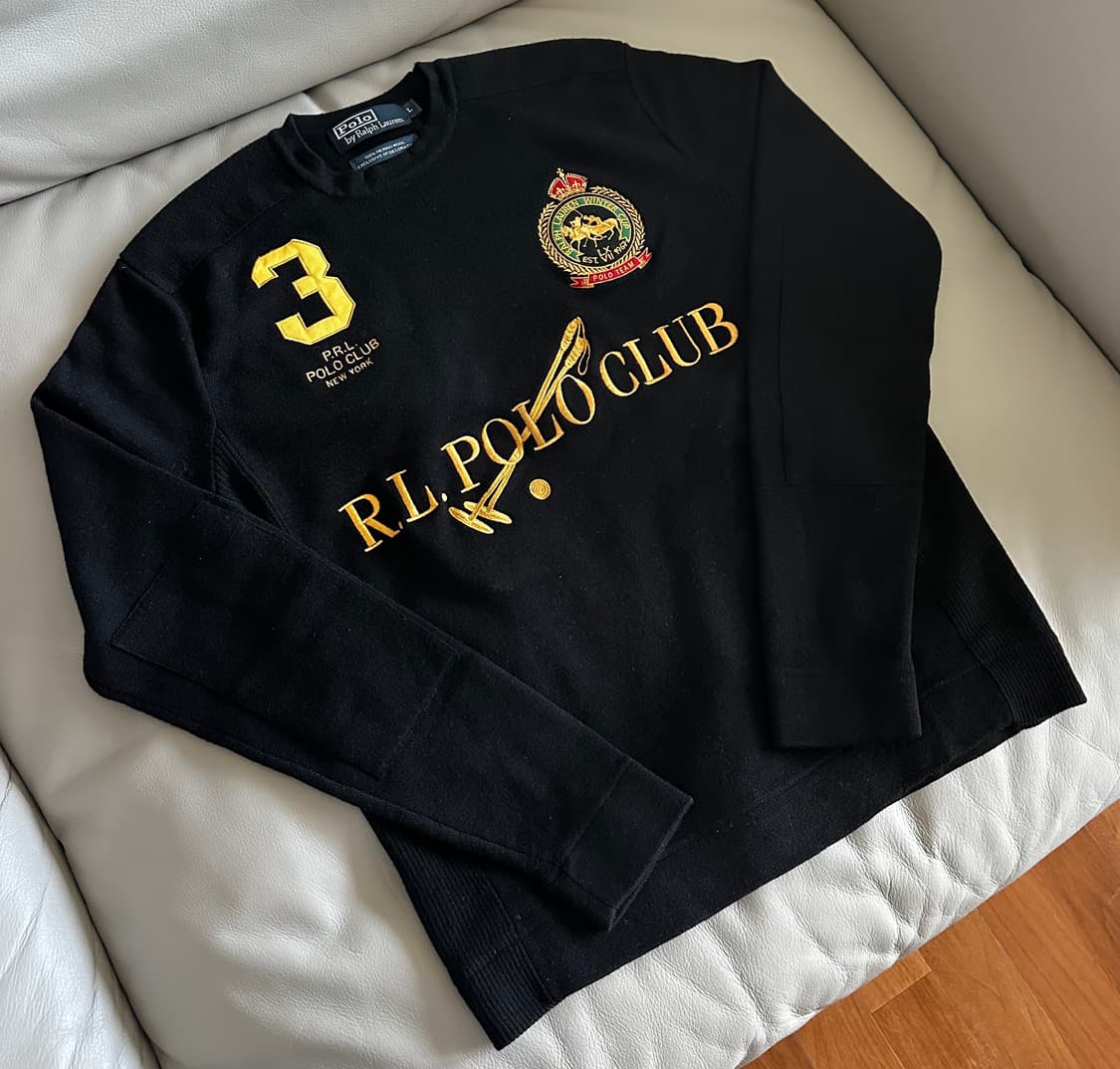 폴로 랄프로렌 클럽 메리노 니트 L 상품이미지1
