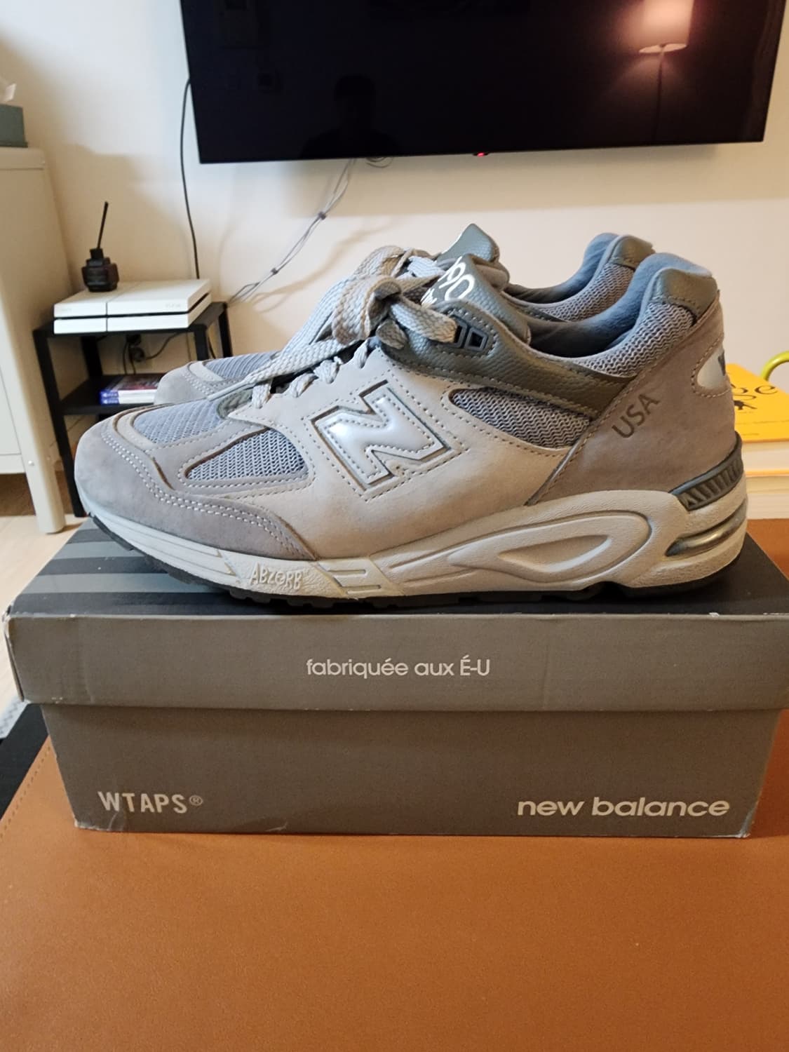 뉴발란스 더블탭스 990v2 그레이 270 상품이미지2