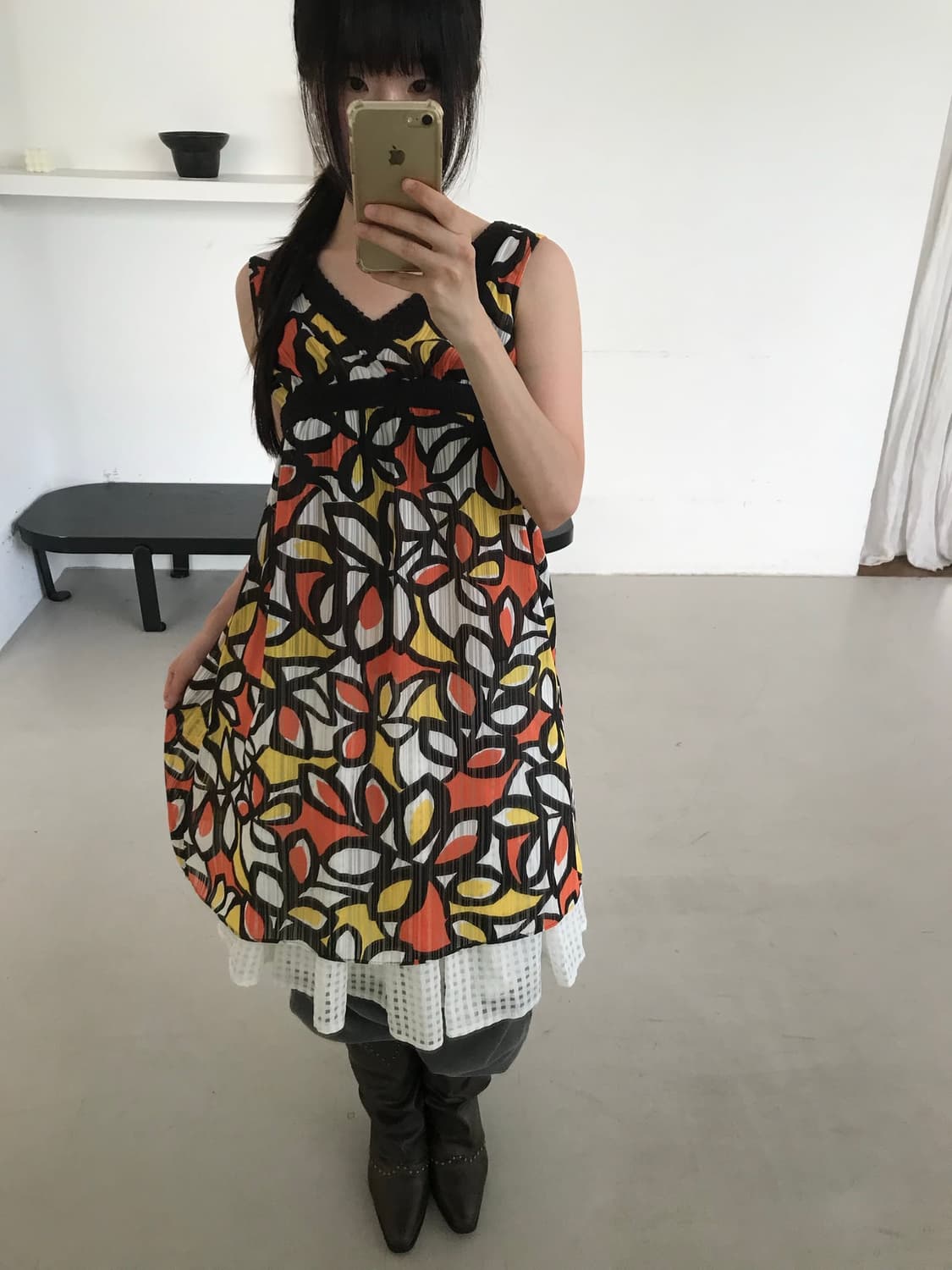 vintage pattern sleeveless 상품이미지2
