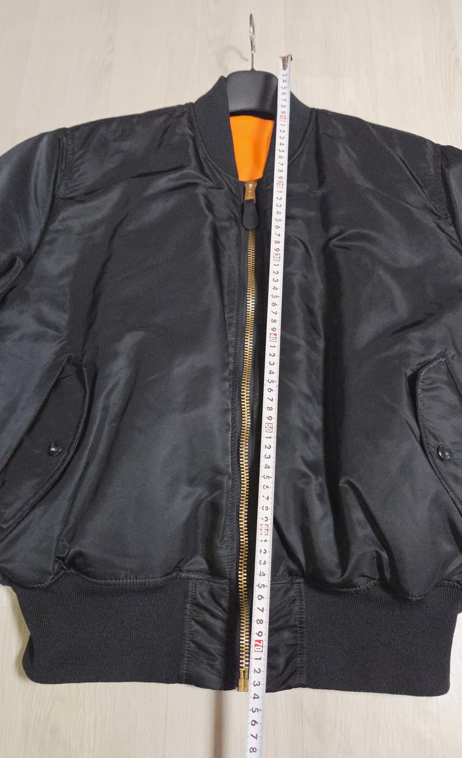 (착샷) 알파인더스트리 ma-1 블랙  상품이미지8