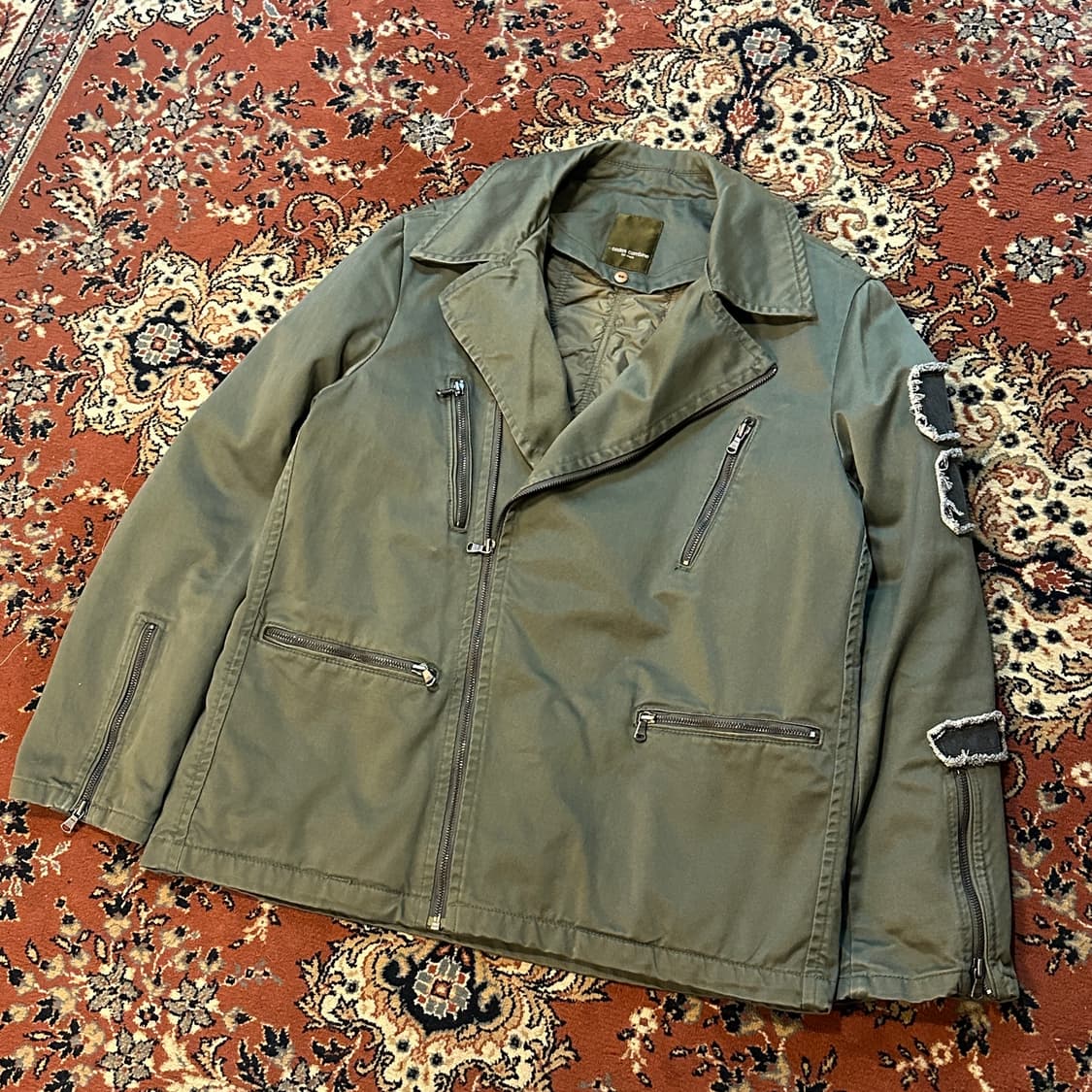 코데즈 컴바인 코튼 라이더자켓 (L/100) 더블카라 야상 상품이미지2