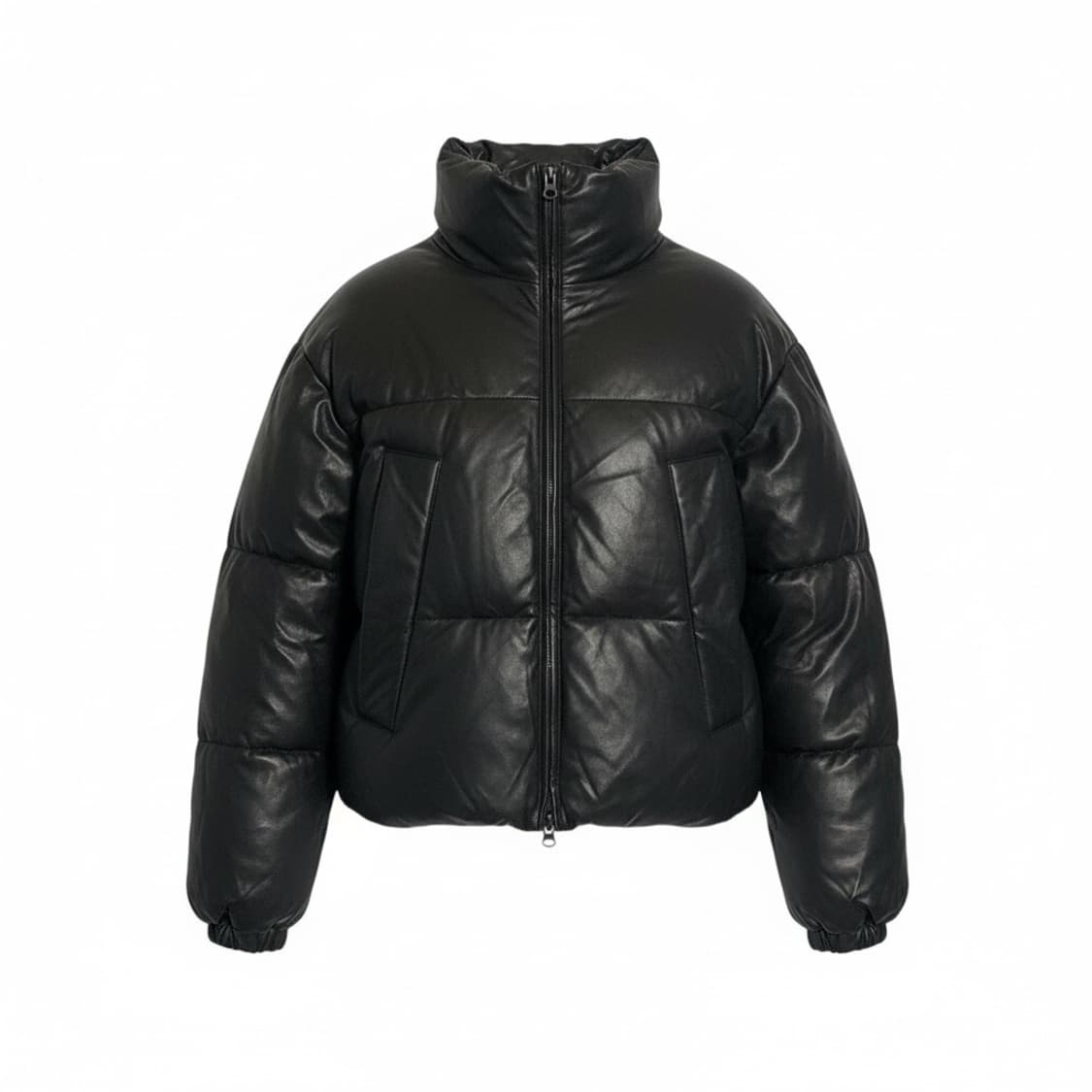 세컨드모노 레더 숏패딩 m 상품이미지1