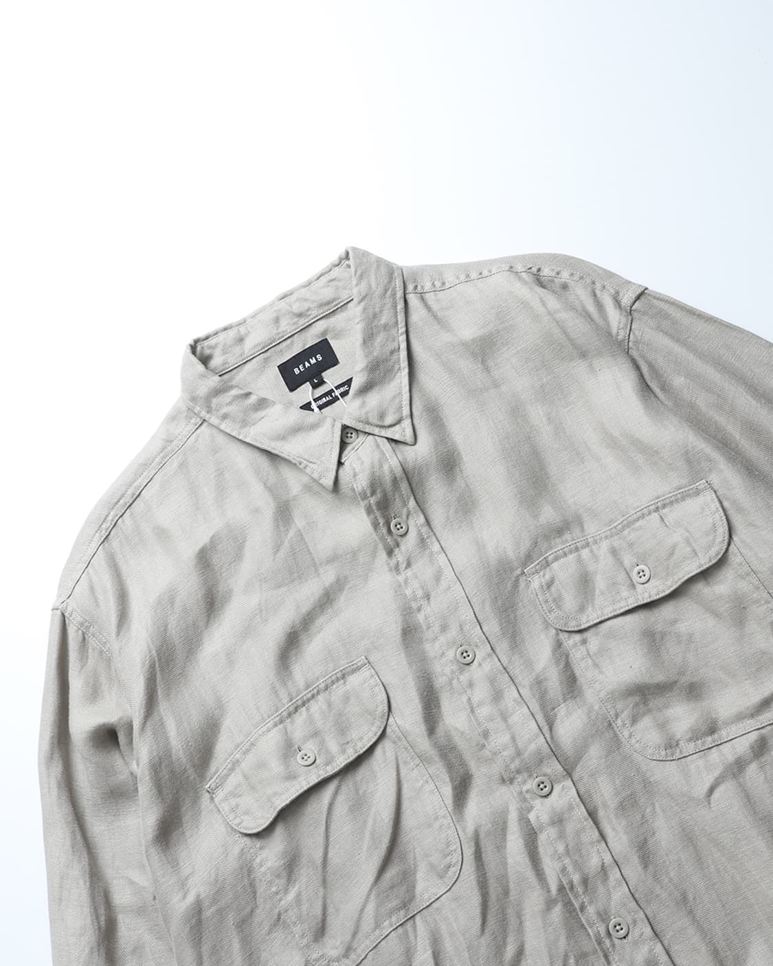 BEAMS Linen CPO Easy Shirt 상품이미지5