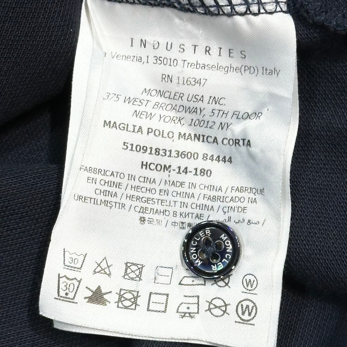 M 몽클레어 슬림핏 반팔 카라티 상품이미지5