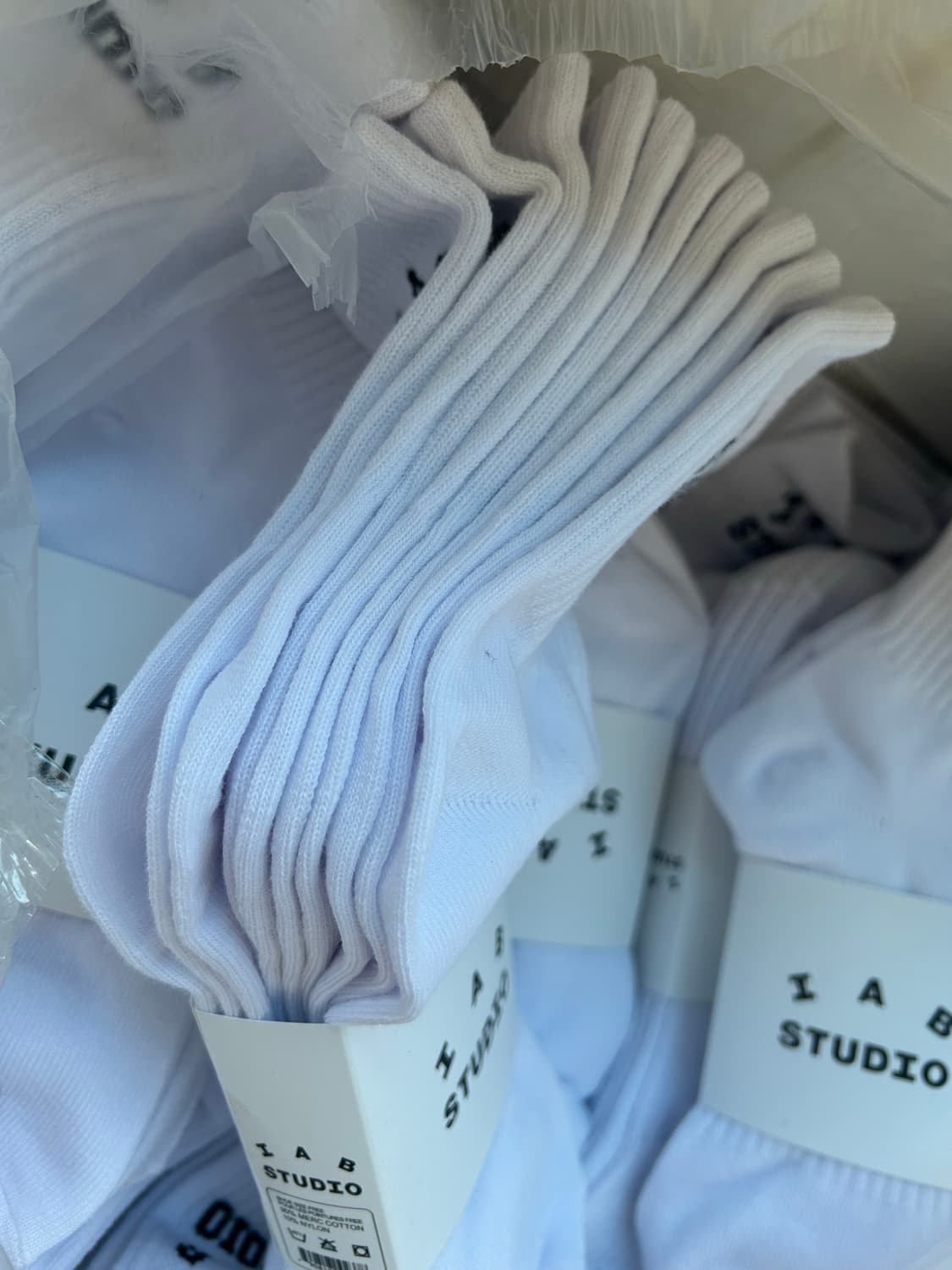 IAB STUDIO 흰색 양말 상품이미지3