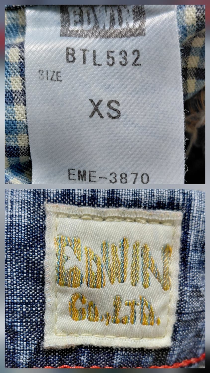 [XS] EDWIN BTL532 Y2K 포인트 데님 팬츠 상품이미지5