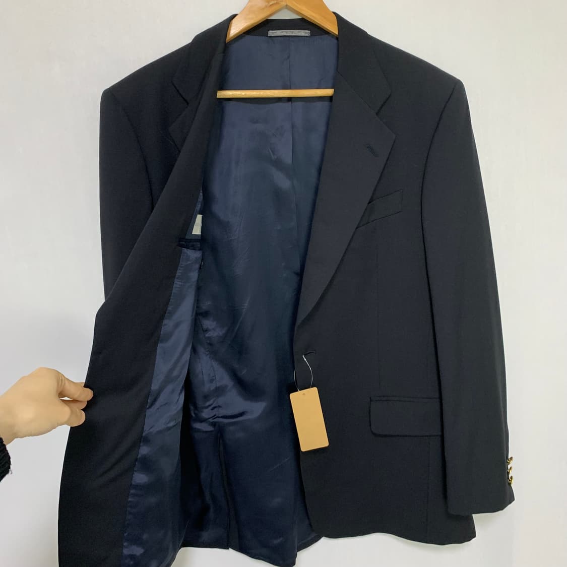 밀라숀 빈티지 정장 자켓 블레이저 금장 단추 버튼 블랙 상품이미지7