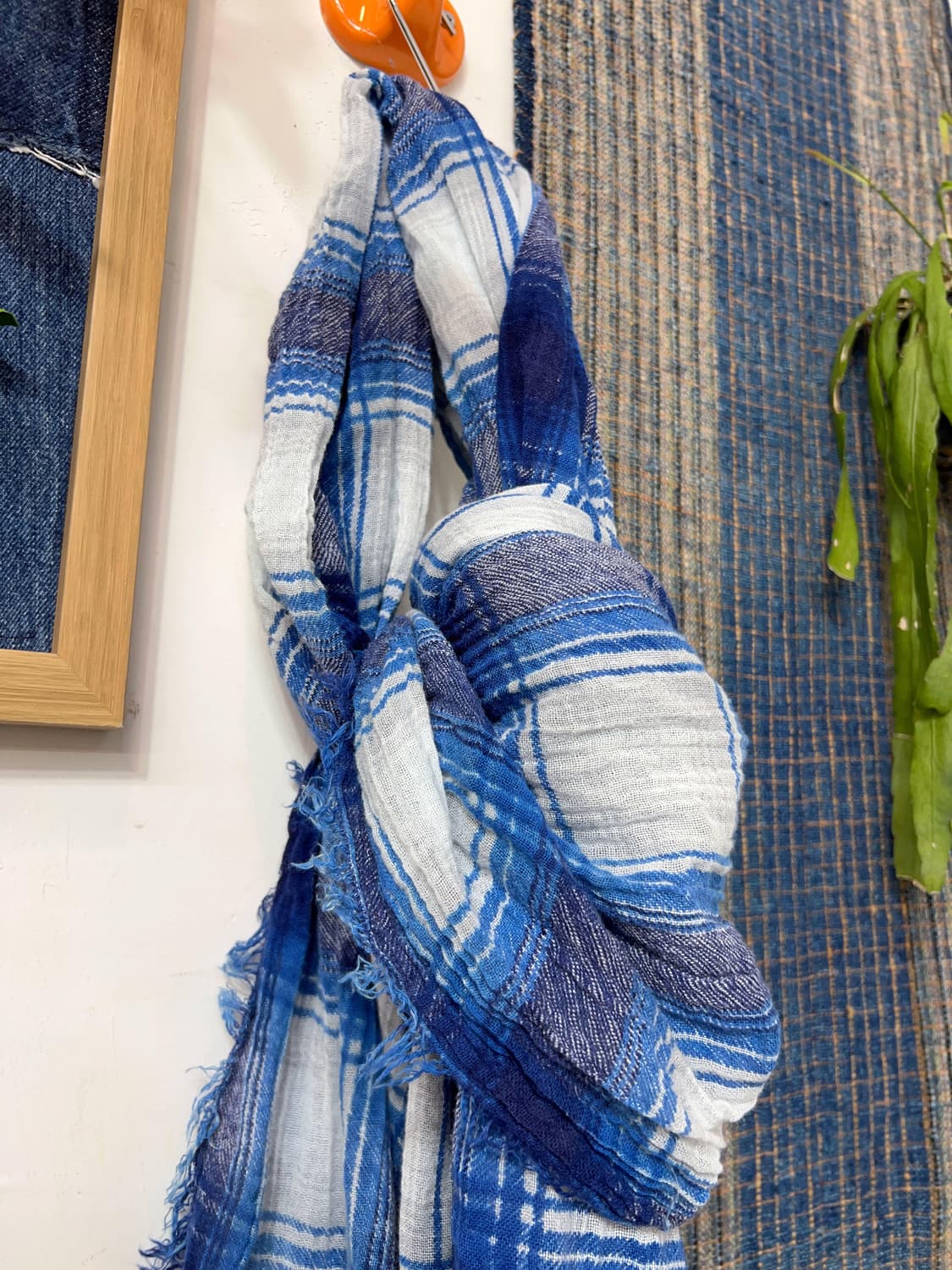 Checked Cotton Scarf 상품이미지3
