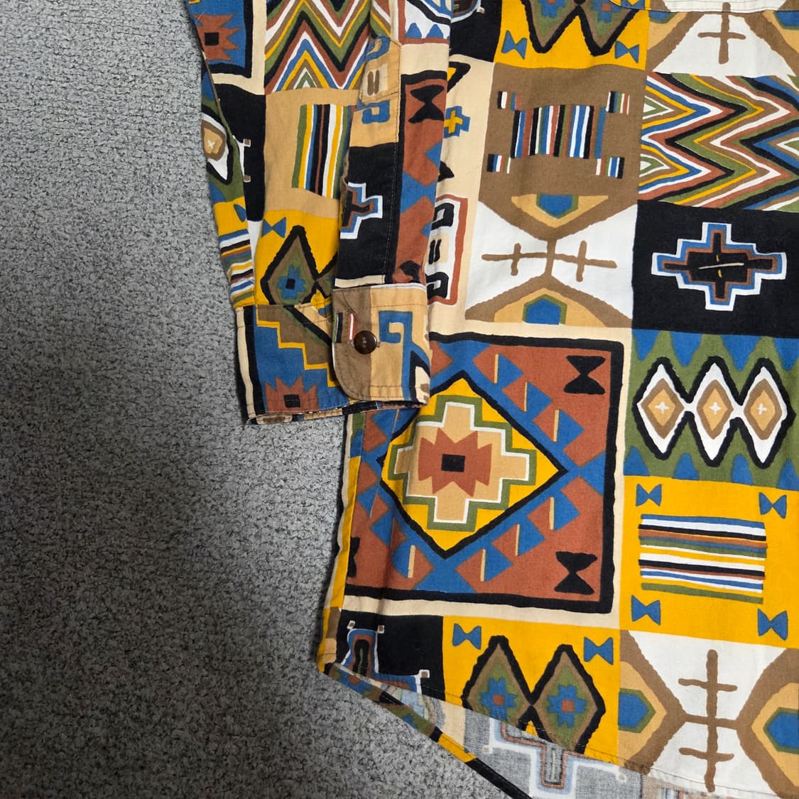 90's Japan Ume Collection 에스닉 셔츠 L(100) 상품이미지5