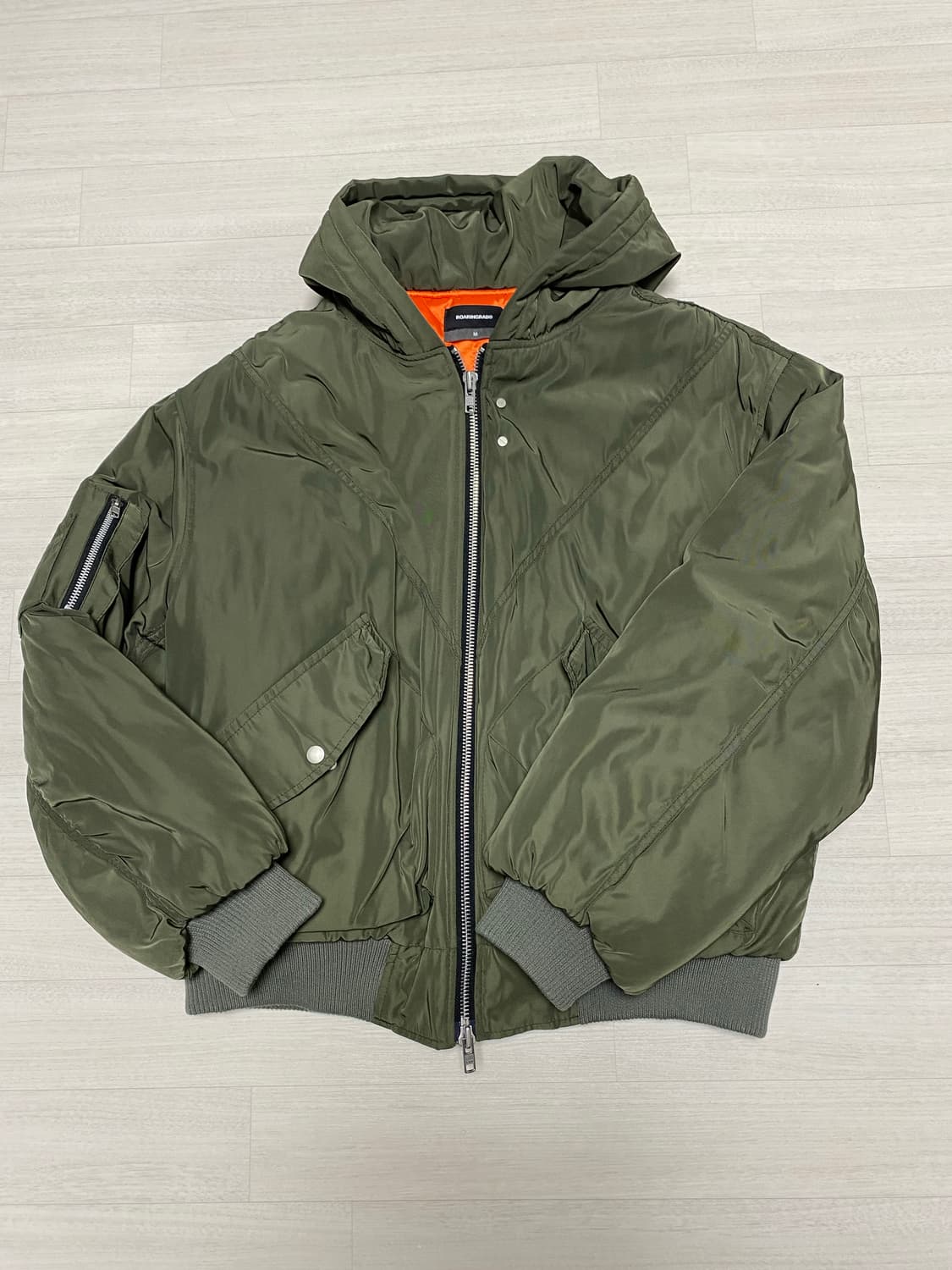 로어링라드 후드 셔링 ma-1 카키 상품이미지2