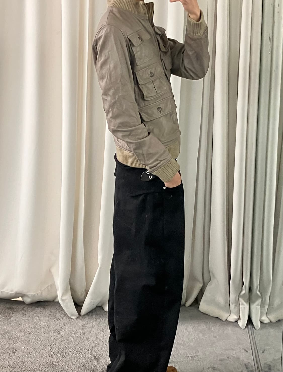 GENGY 젠지 옴므 소가죽 봄버 자켓 50 상품이미지8