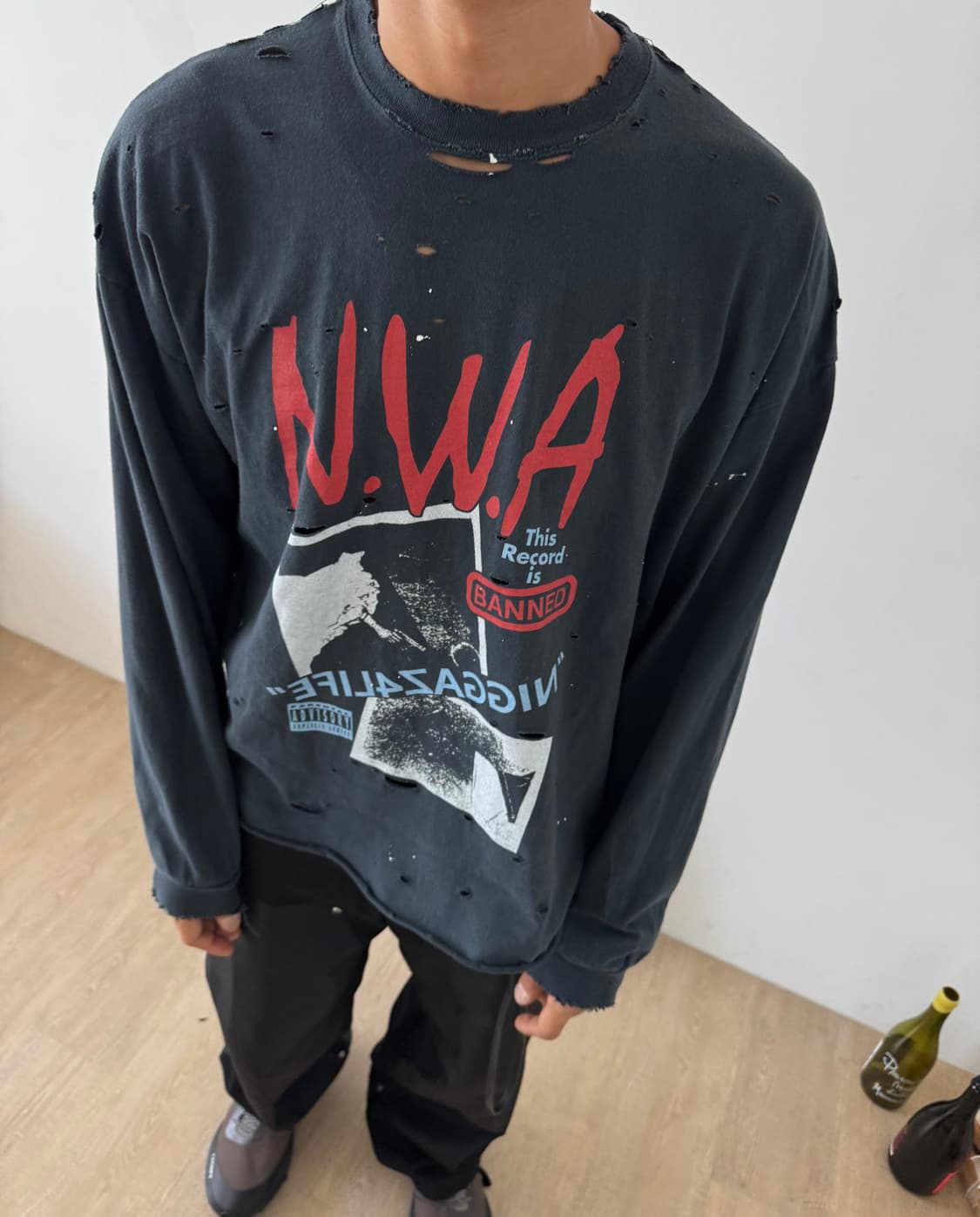 빈티지 N.W.A 긴팔 상품이미지1