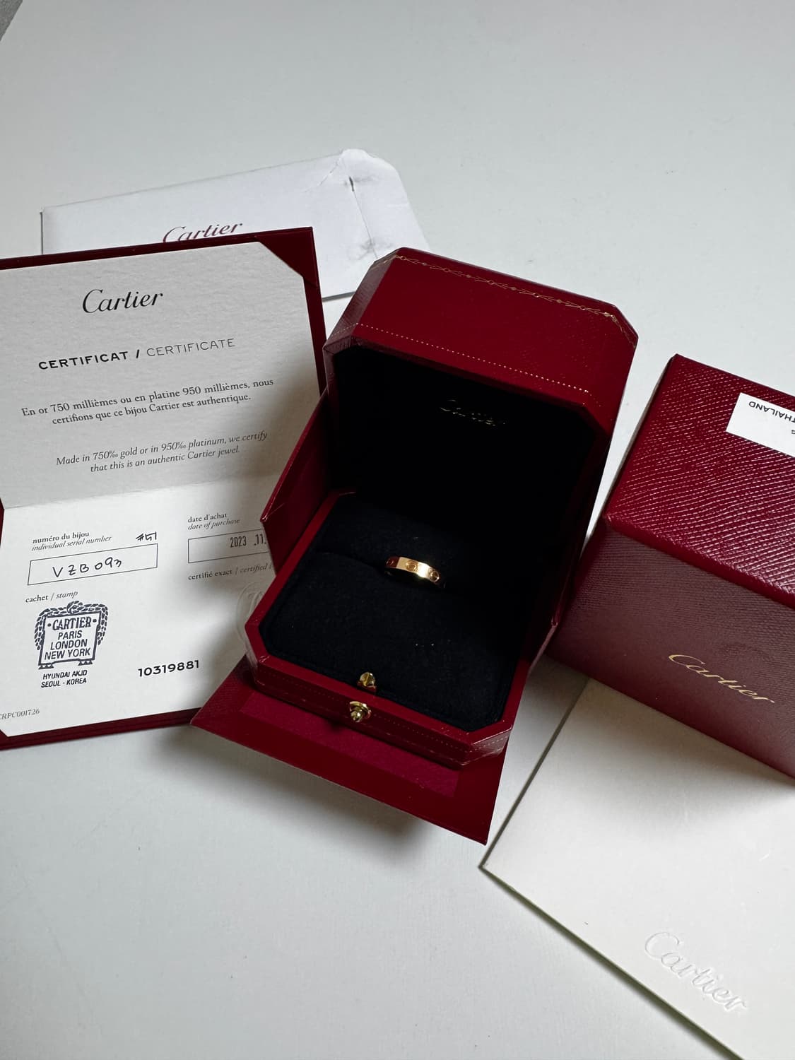 [23년 11월 구매] 까르띠에 러브링 스몰 51호 상품이미지1