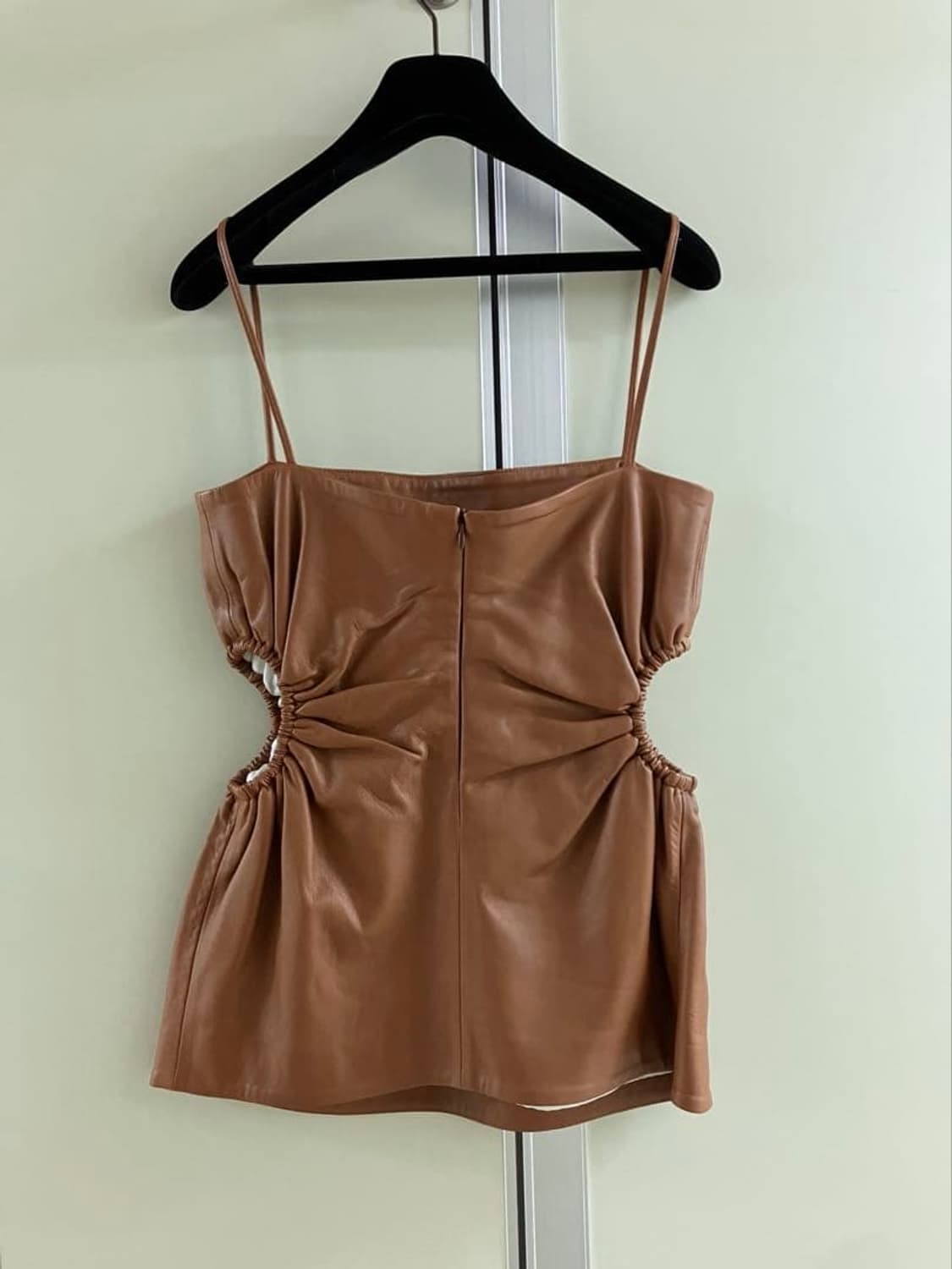 (새상품) rokh 레더 게더 탑  상품이미지3