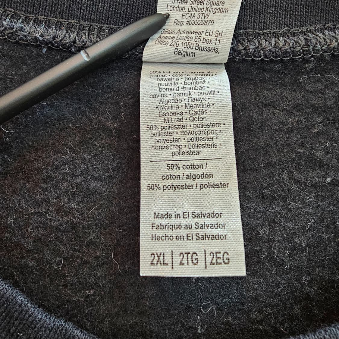 길단 블랙 맨투맨 기모 스웻셔츠 상품이미지5