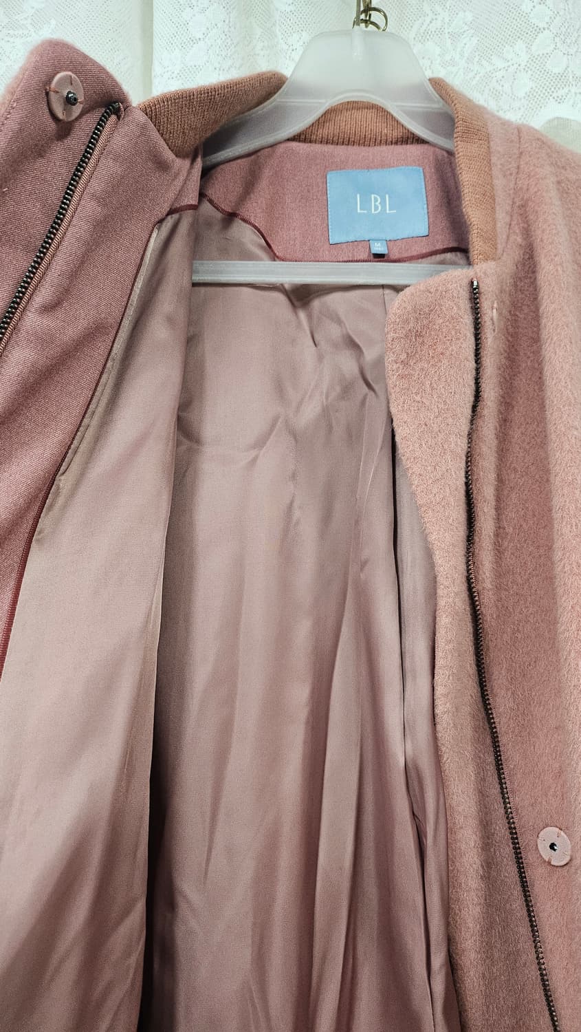 피치색상  알파카 코트 상품이미지6