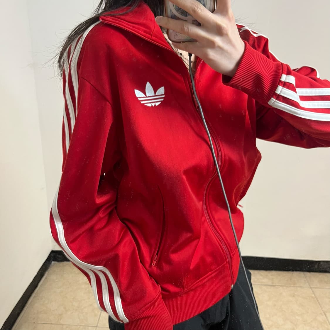 Adidas red Firebird jersey 상품이미지3