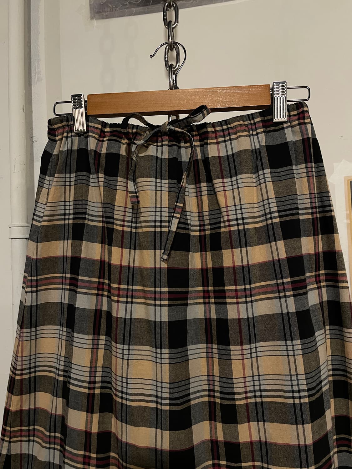 레이스 체크 패턴 스커트 상품이미지2