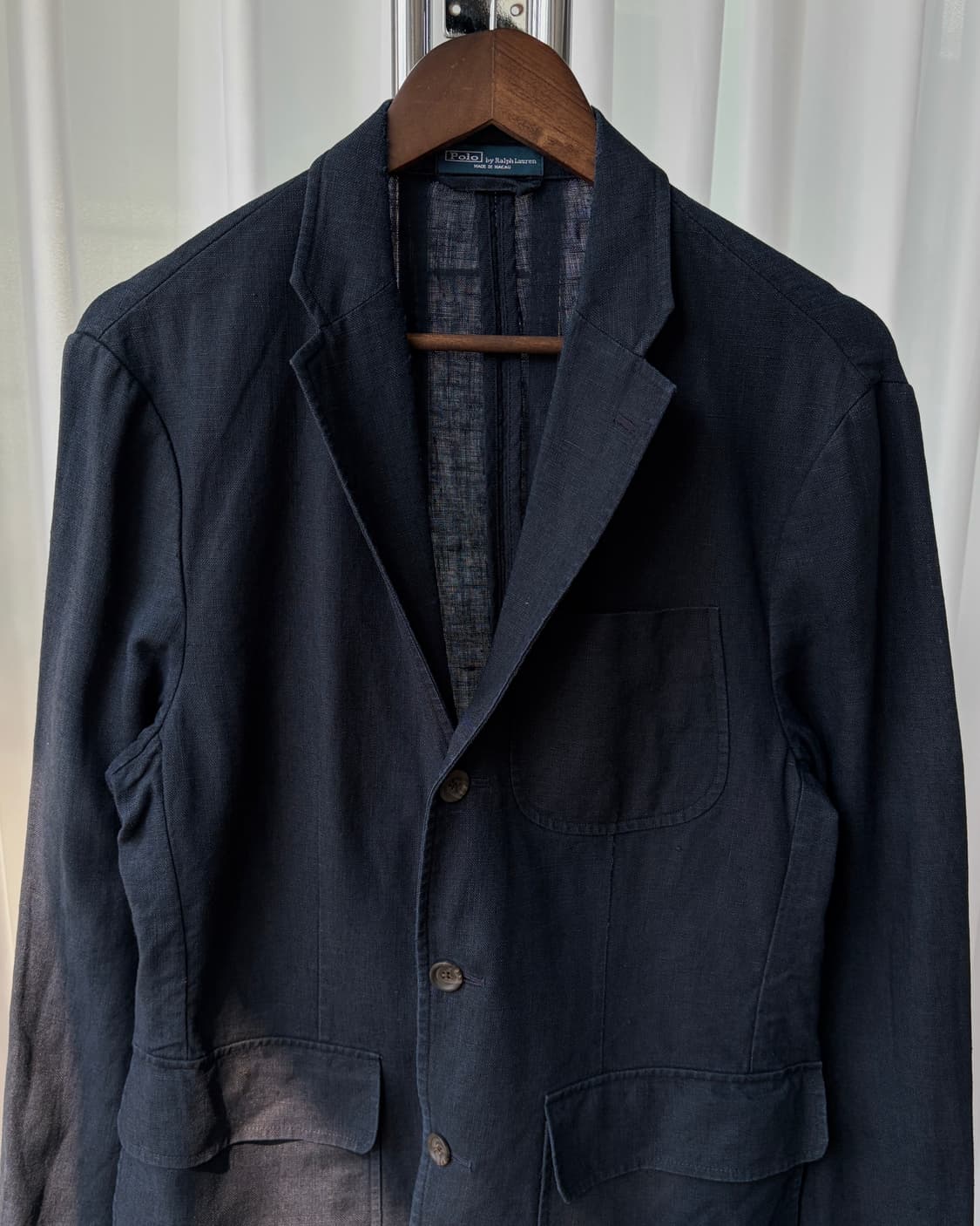 [L]폴로 랄프로렌 린넨 블레이저 자켓 navy 상품이미지5