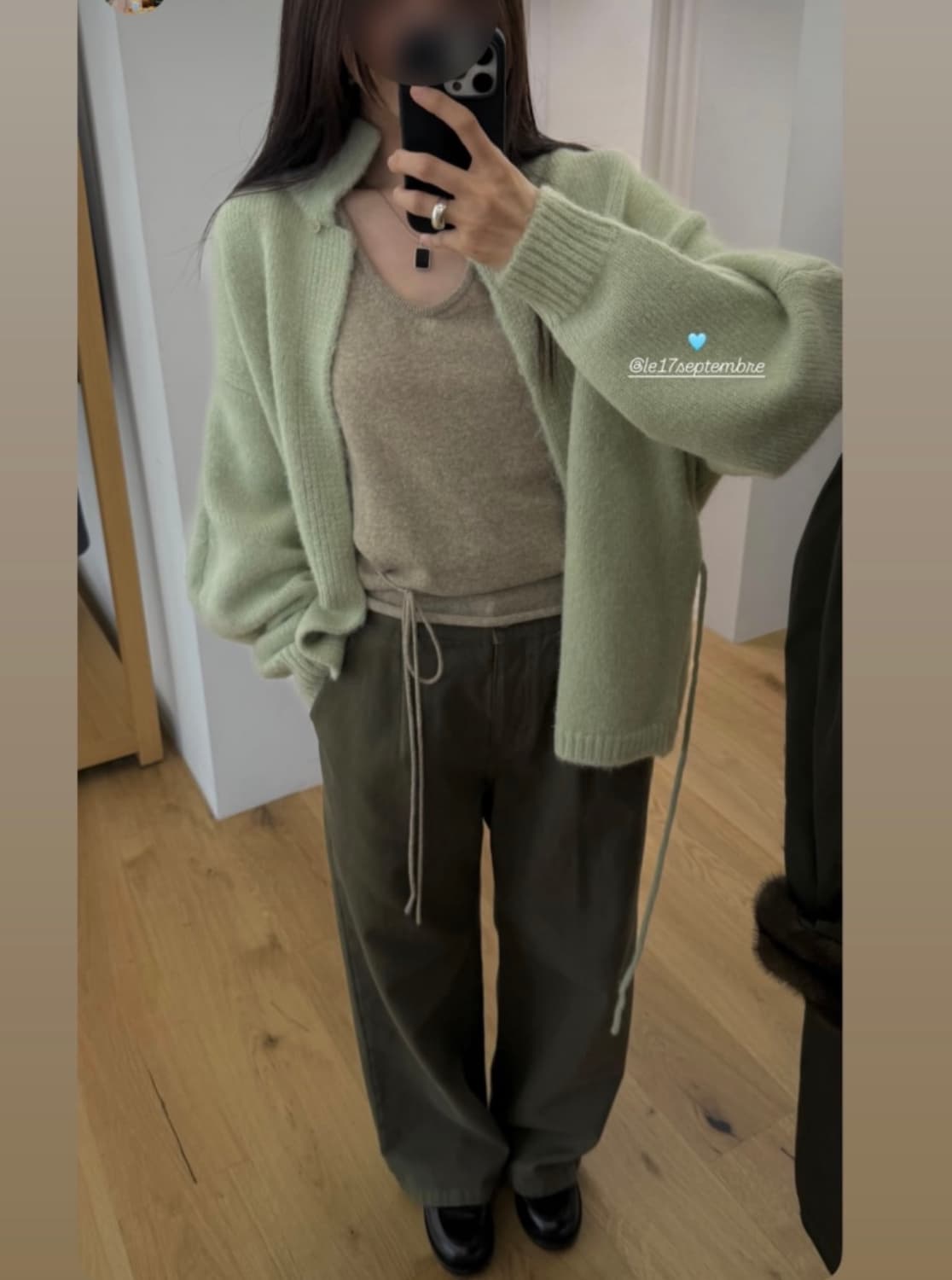 Le17september 르셉템버 sleeve knit jacket 상품이미지3