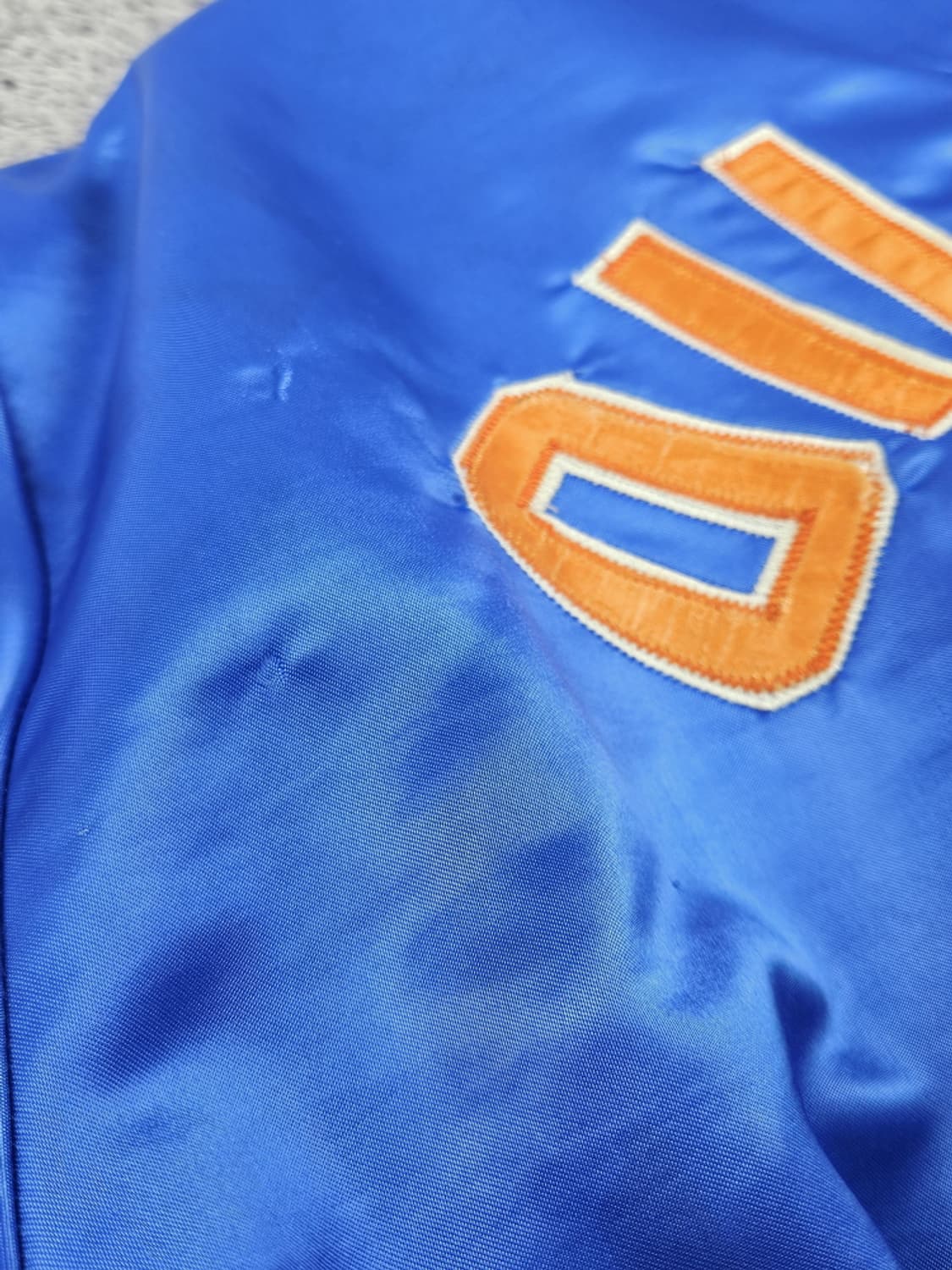 90's NHL 에드먼턴 오일러스 새틴 패디드 자켓 (L) / 10043 상품이미지10