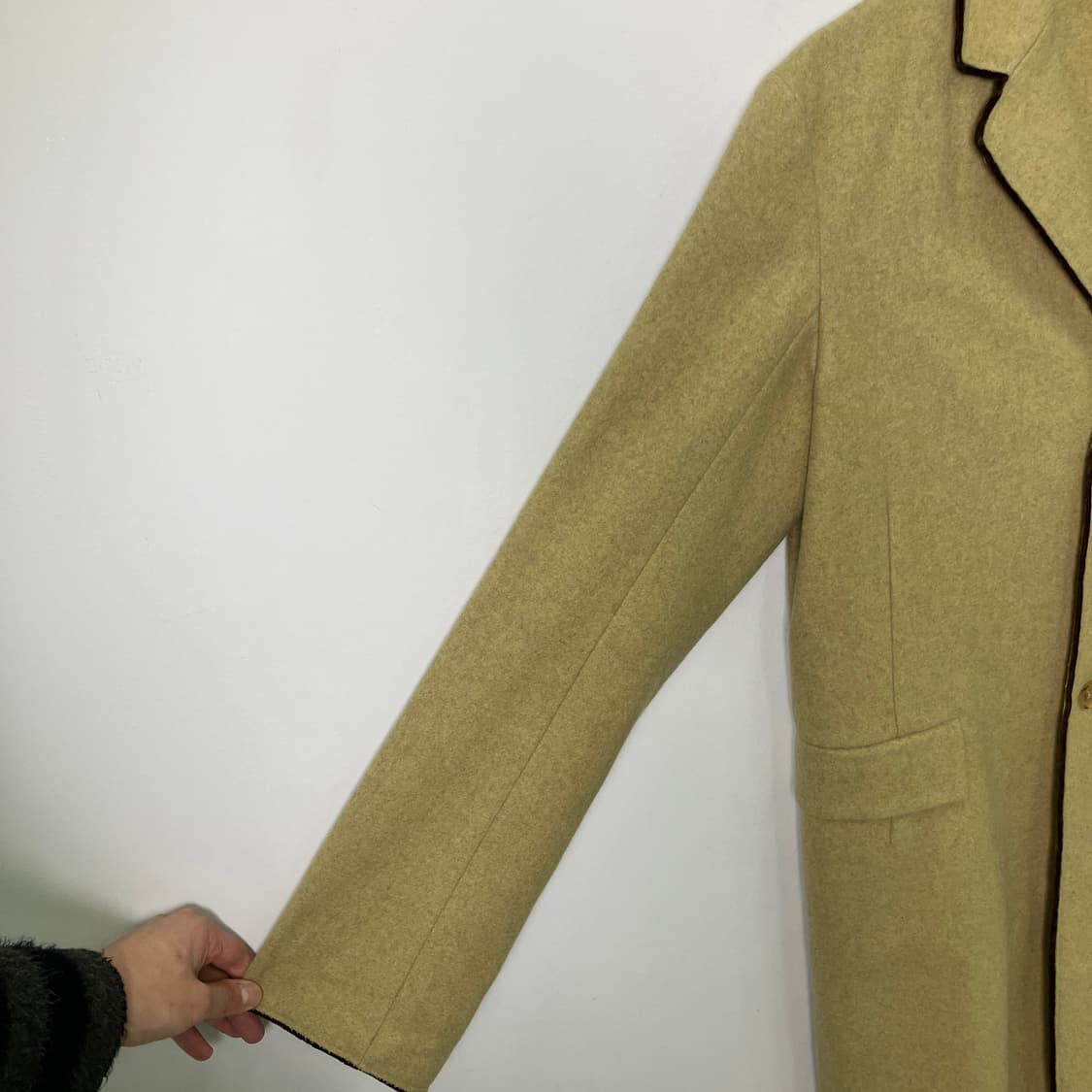 질샌더 파이핑 디테일 싱글 코트 상품이미지5