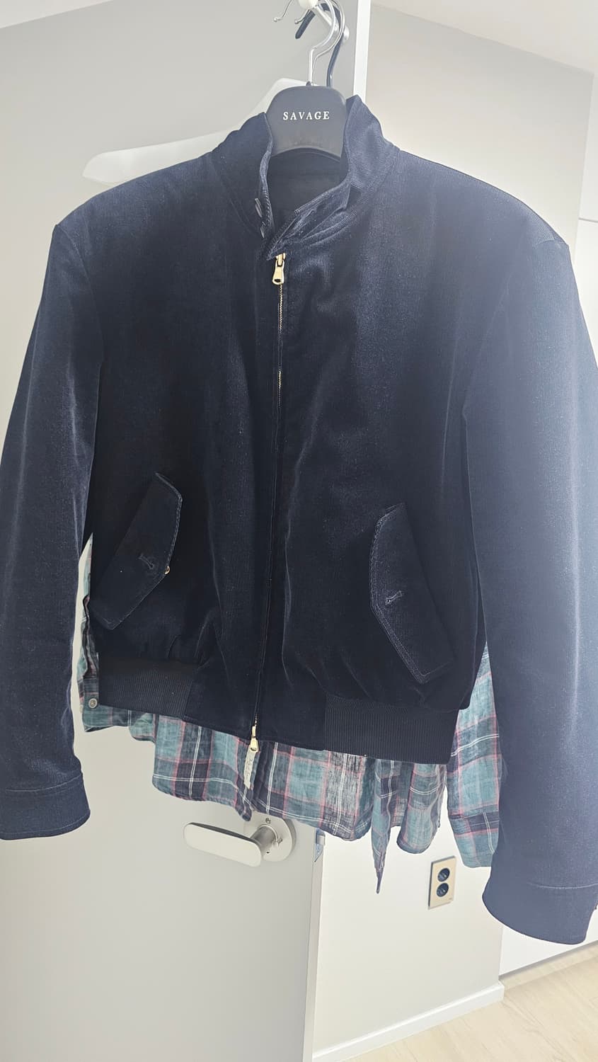 세비지 코듀로이 해링턴 자켓 네이비 L 상품이미지2