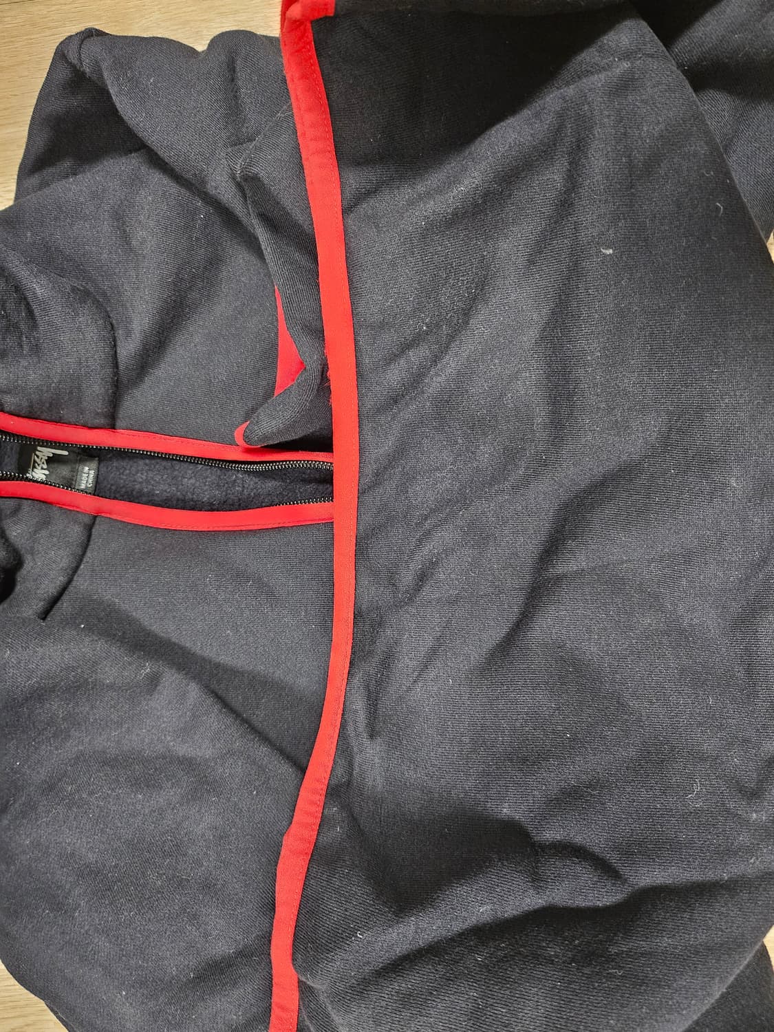 Stussy 스투시 레드파이핑 집업 M 상품이미지8