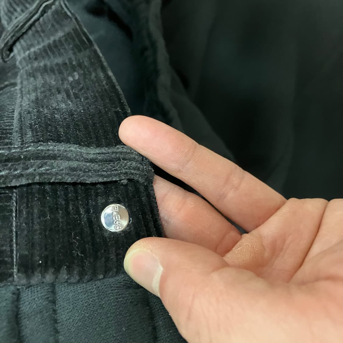 [L] 블레스 오버조깅진 블랙/코듀로이 상품이미지3