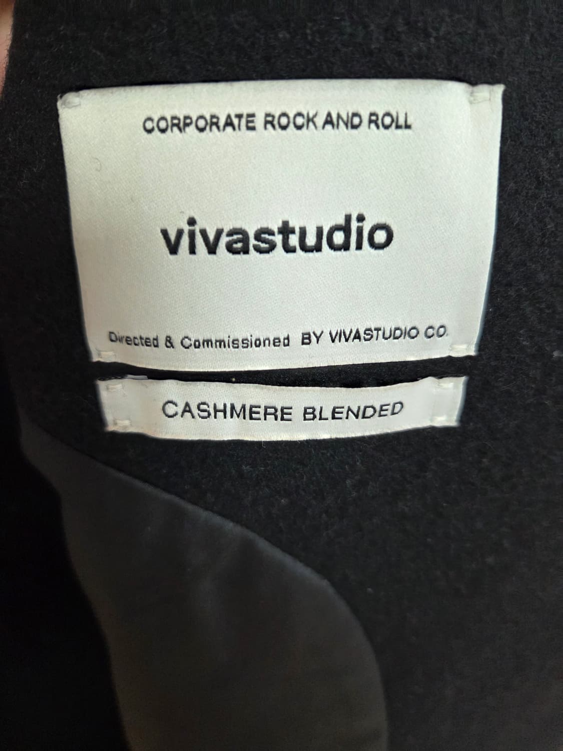 vivastudio 캐시미어 롱코트 블랙 L 상품이미지3