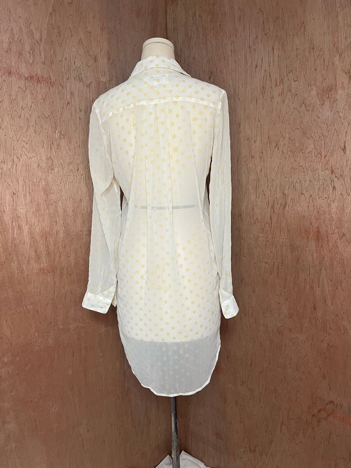 MM6 도트 시스루 드레스 셔츠 상품이미지3