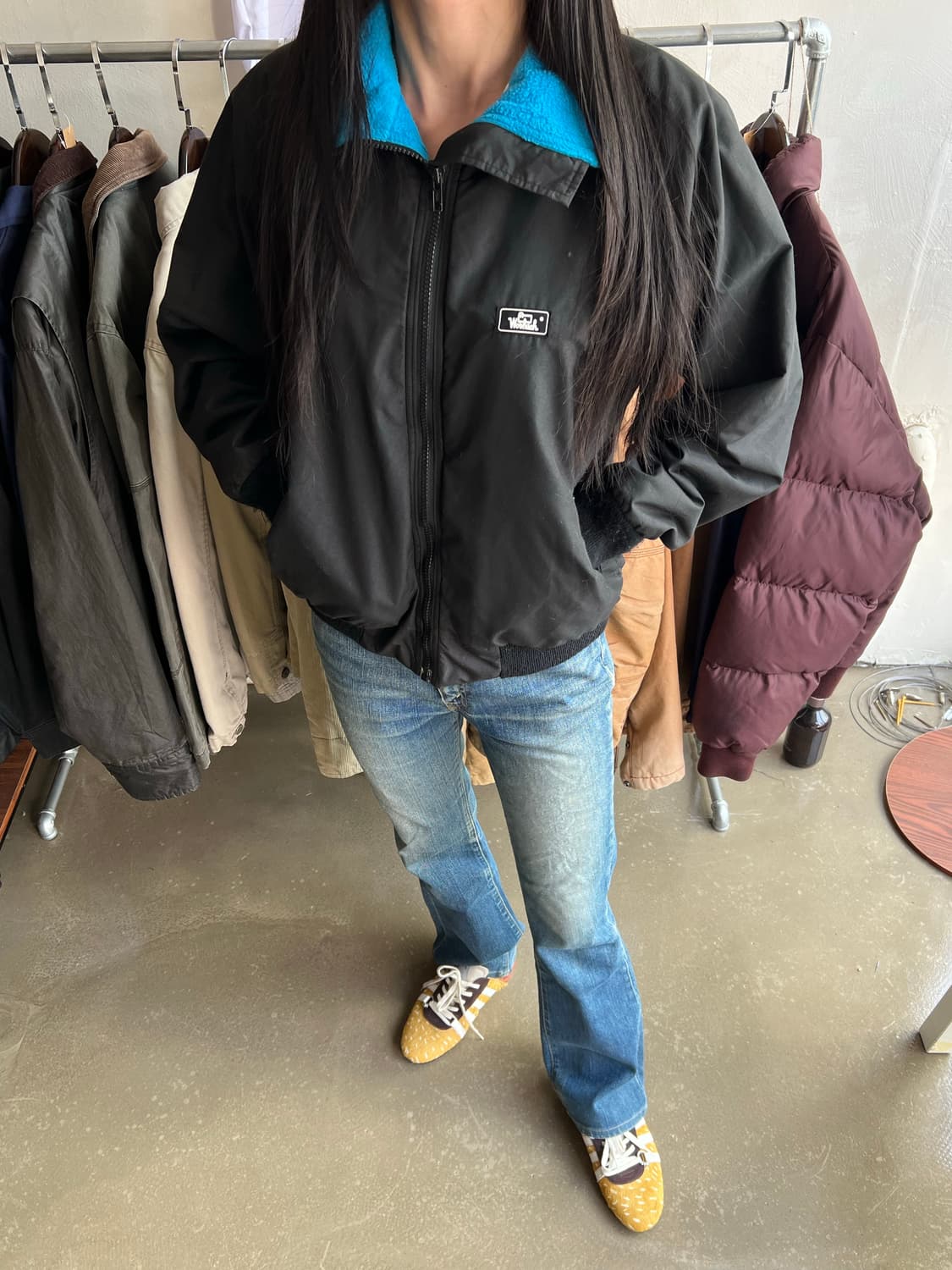 90s Woolrich 울리치 women 플리스 웜업 자켓 상품이미지4