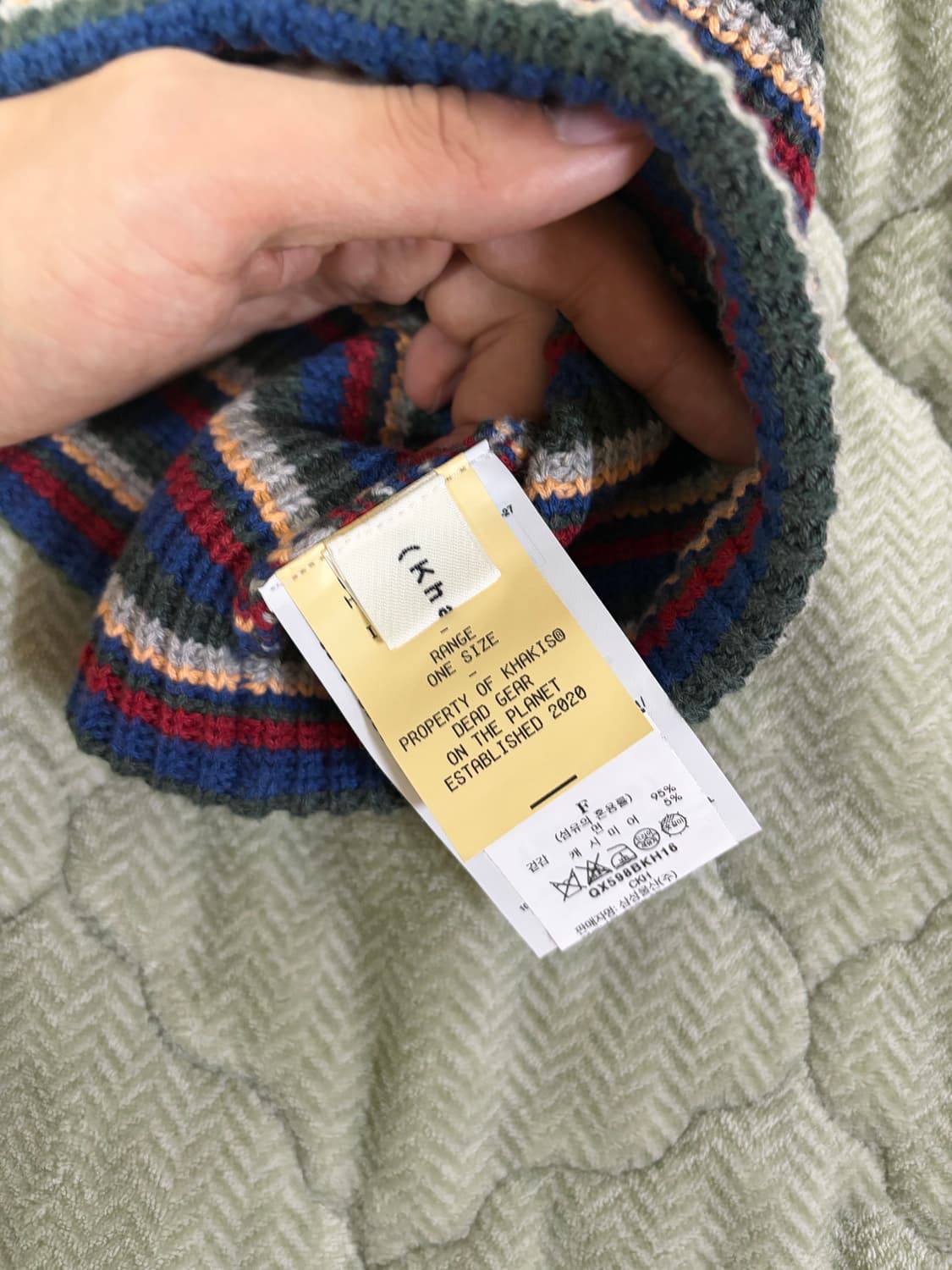 [F]카키스 비니 상품이미지2