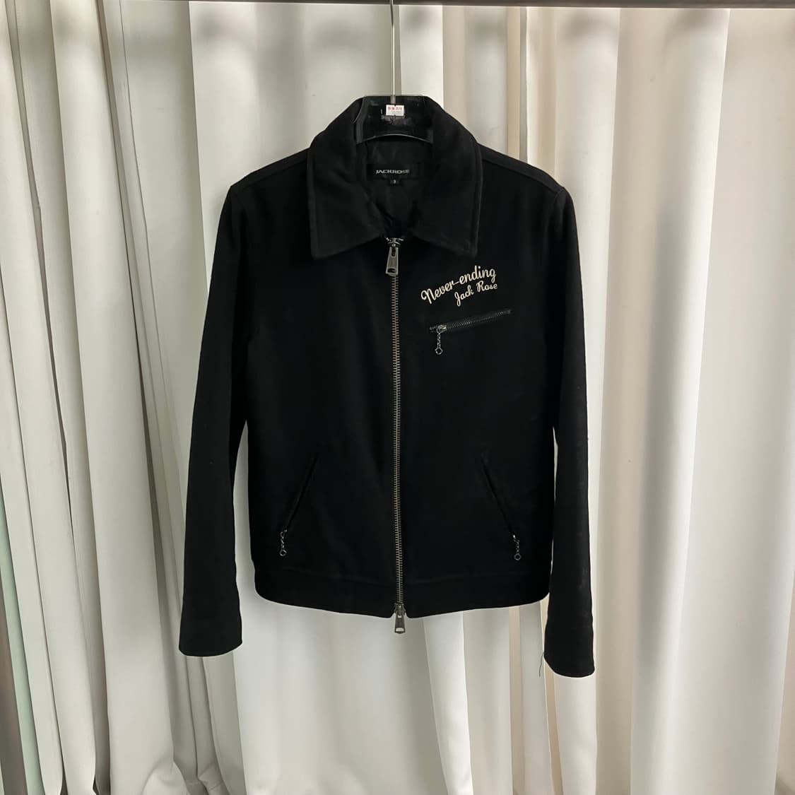 잭 로즈 블랙 투웨이 울자켓 3 상품이미지1