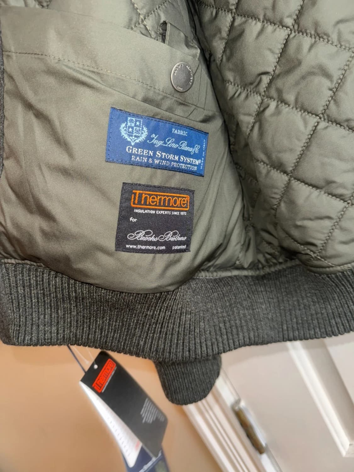 XL 브룩스브라더스 시어링 칼라 항공 점퍼 (올리브) 상품이미지5