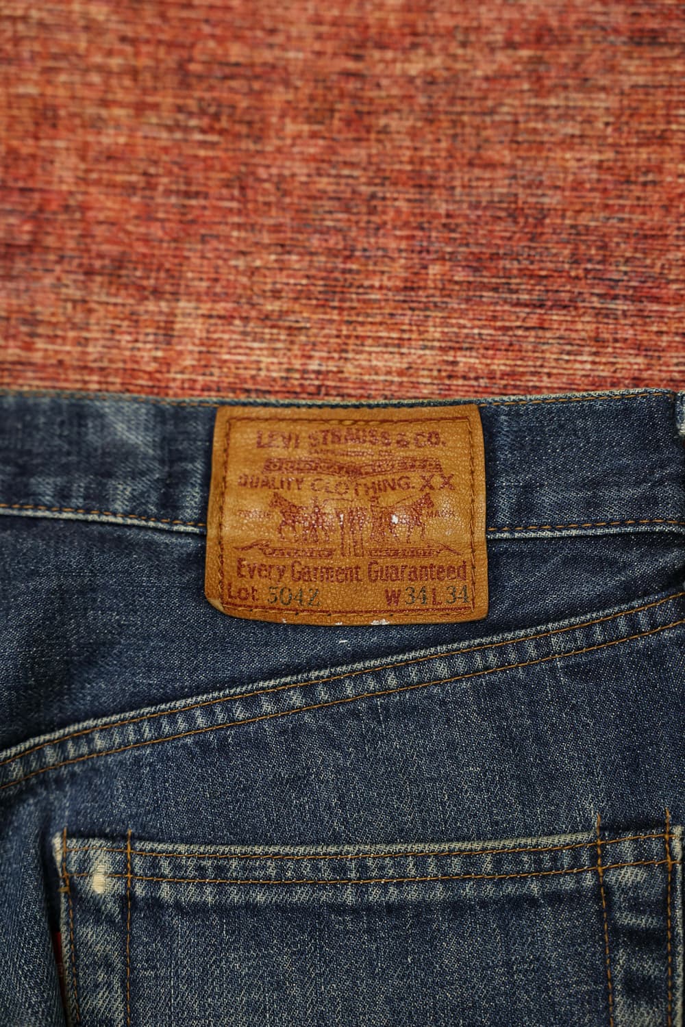 90s 빈티지 리바이스 504z 커스텀 셀비지 데님팬츠 판매 상품이미지10