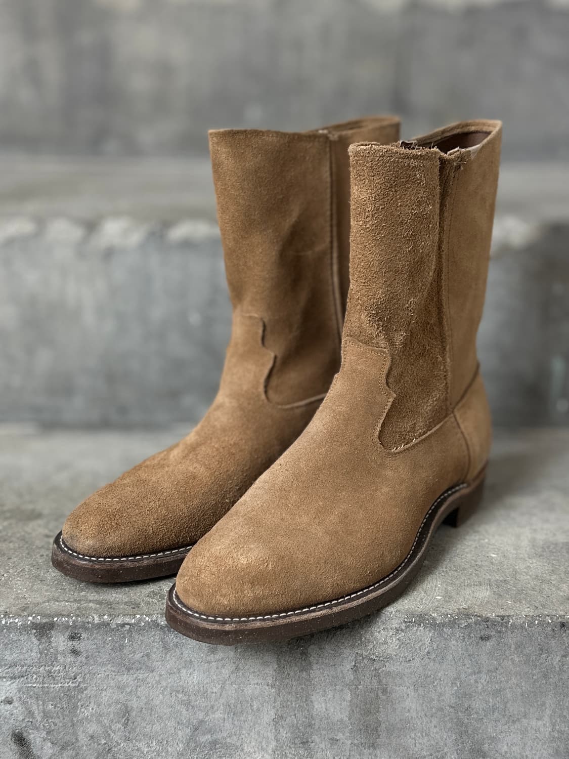 Justin 저스틴 러프아웃 스웨이드 웨스턴 부츠 페코스 부츠 상품이미지4