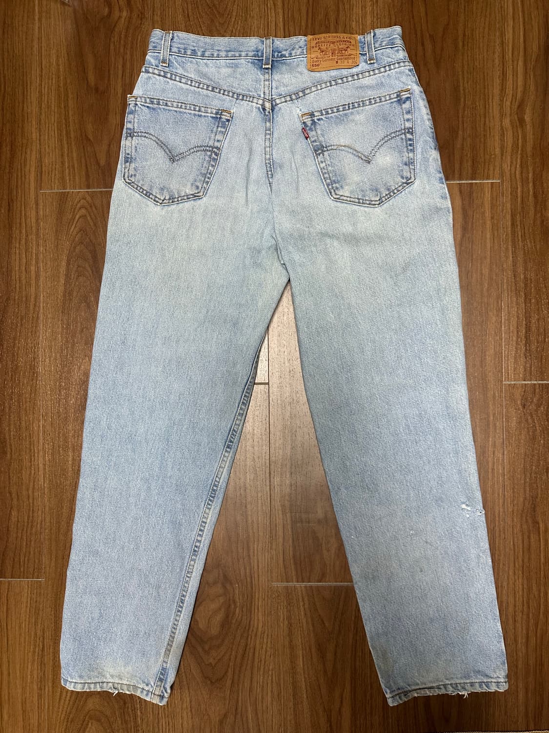 90s 빈티지 리바이스 550 연청 데님팬츠 청바지 상품이미지2