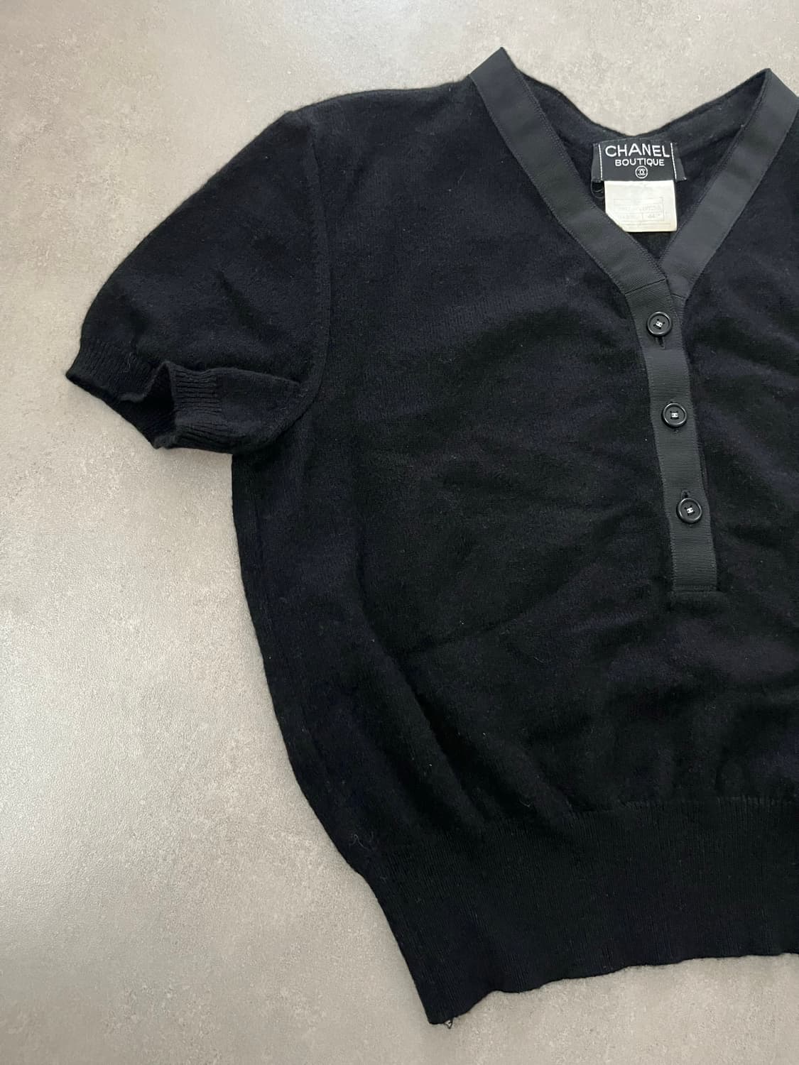 샤넬 캐시미어 반팔 니트 정품 상품이미지2
